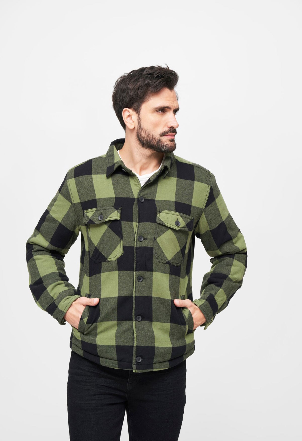 Brandit Lumber bunda, čierna+oliv