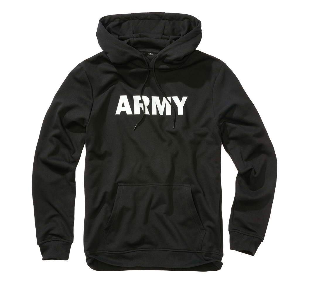 Brandit Army mikina s kapucňou, čierna