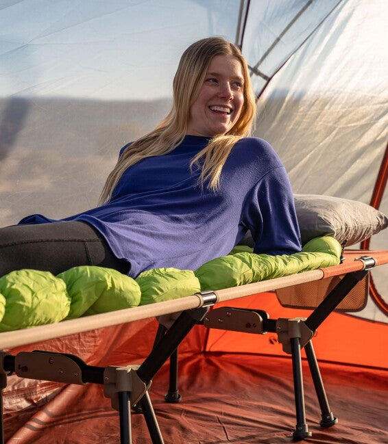 Klymit Mesa Cot XL κρεβάτι κατασκήνωσης, κόκκινο