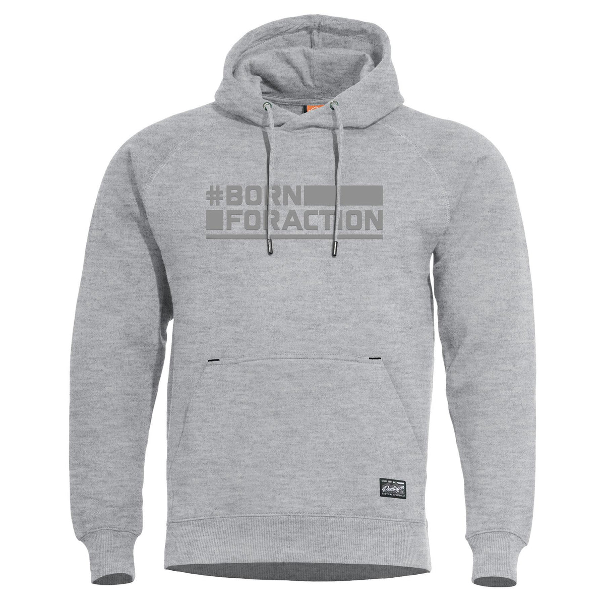 Pentagon Φούτερ με Κουκούλα Born For Action, Melange