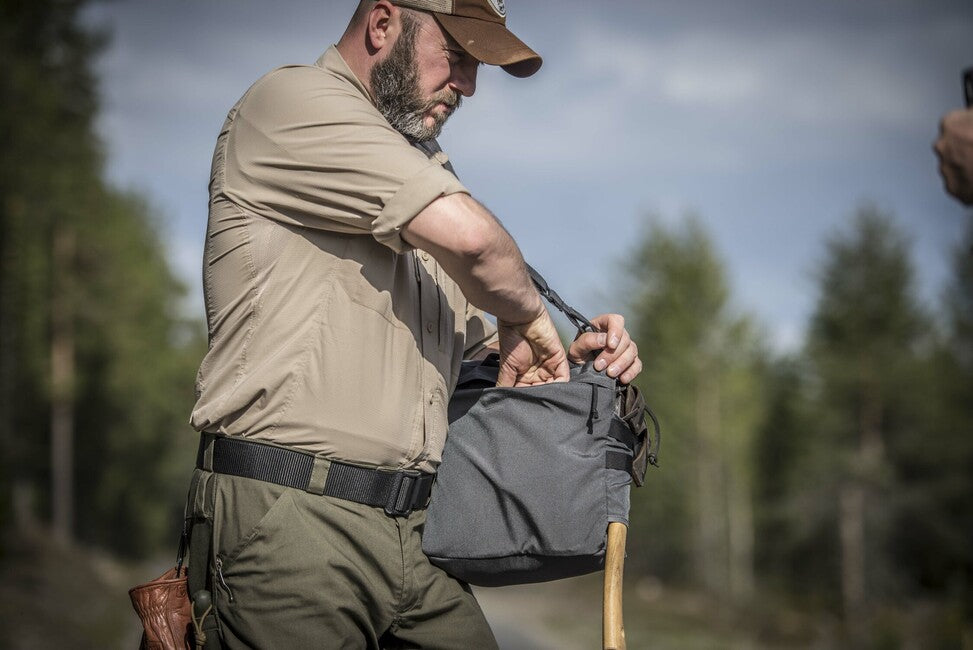 Helikon-Tex Bushcraft Haversack Bag τσάντα ώμου Cordura®, σκούρο γκρι/μαύρο