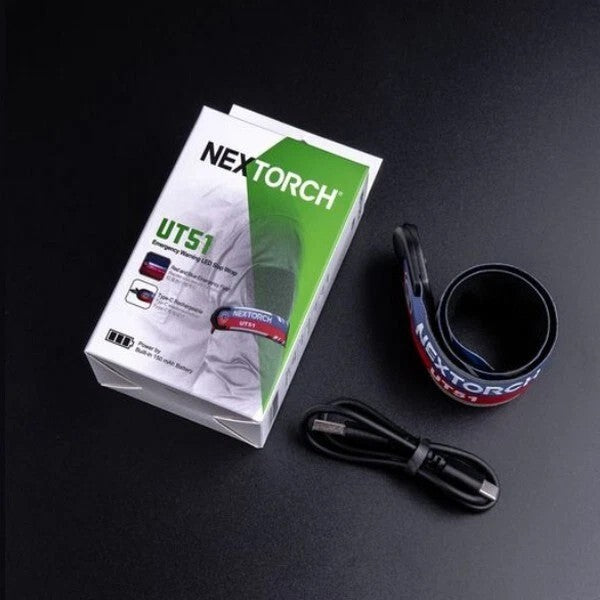 NexTorch® UT51 L λάμπα ασφαλείας με αναbleeping, κόκκινο-μπλε