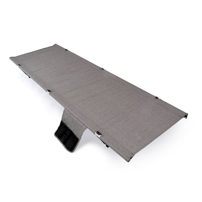 BasicNature Κρεβάτι Κατασκήνωσης Υπερυψωμένο, 190 cm, γκρι