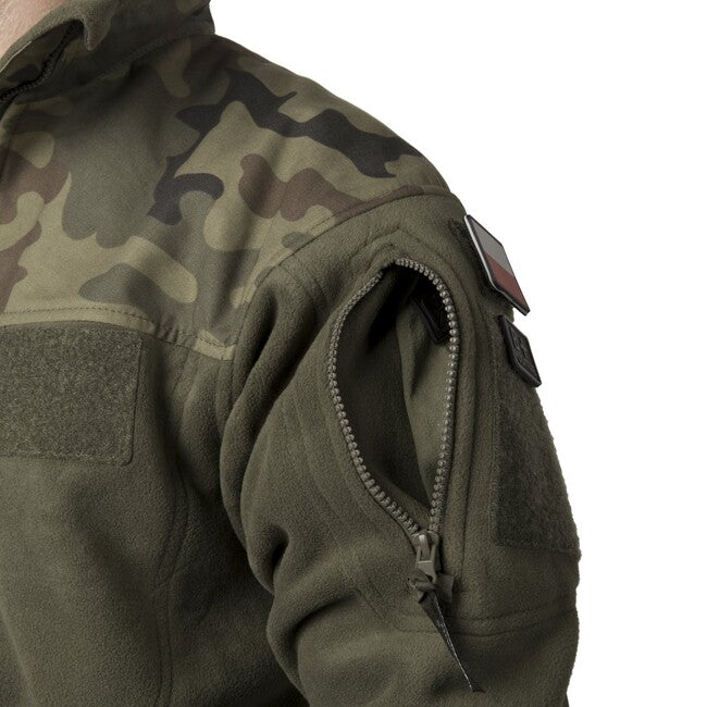 Helikon-Tex Infantry Fleece Μπουφάν, μαύρο woodland, 330g/m2