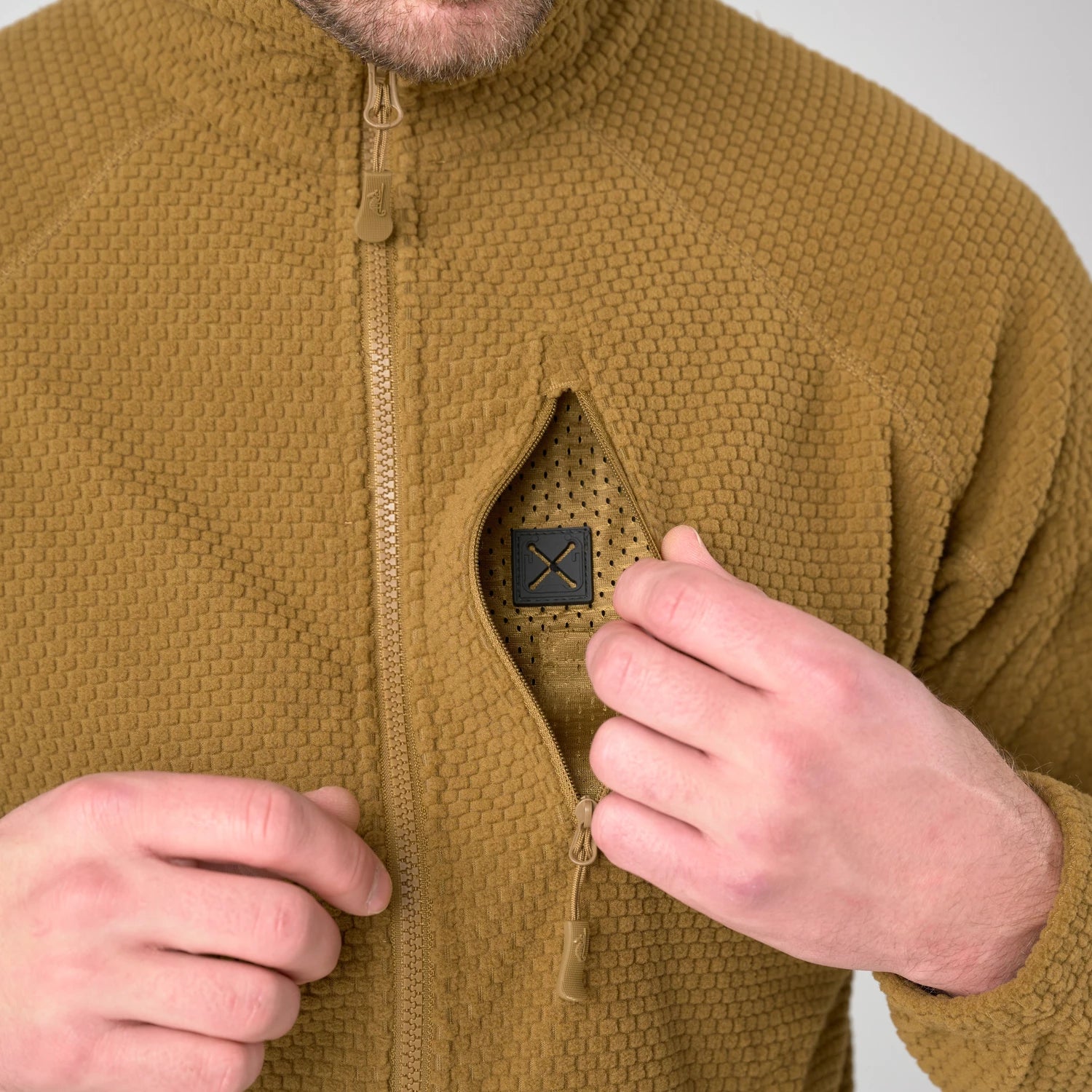 Helikon-Tex Alpha Tactical flisová bunda, navy blue – detail 3