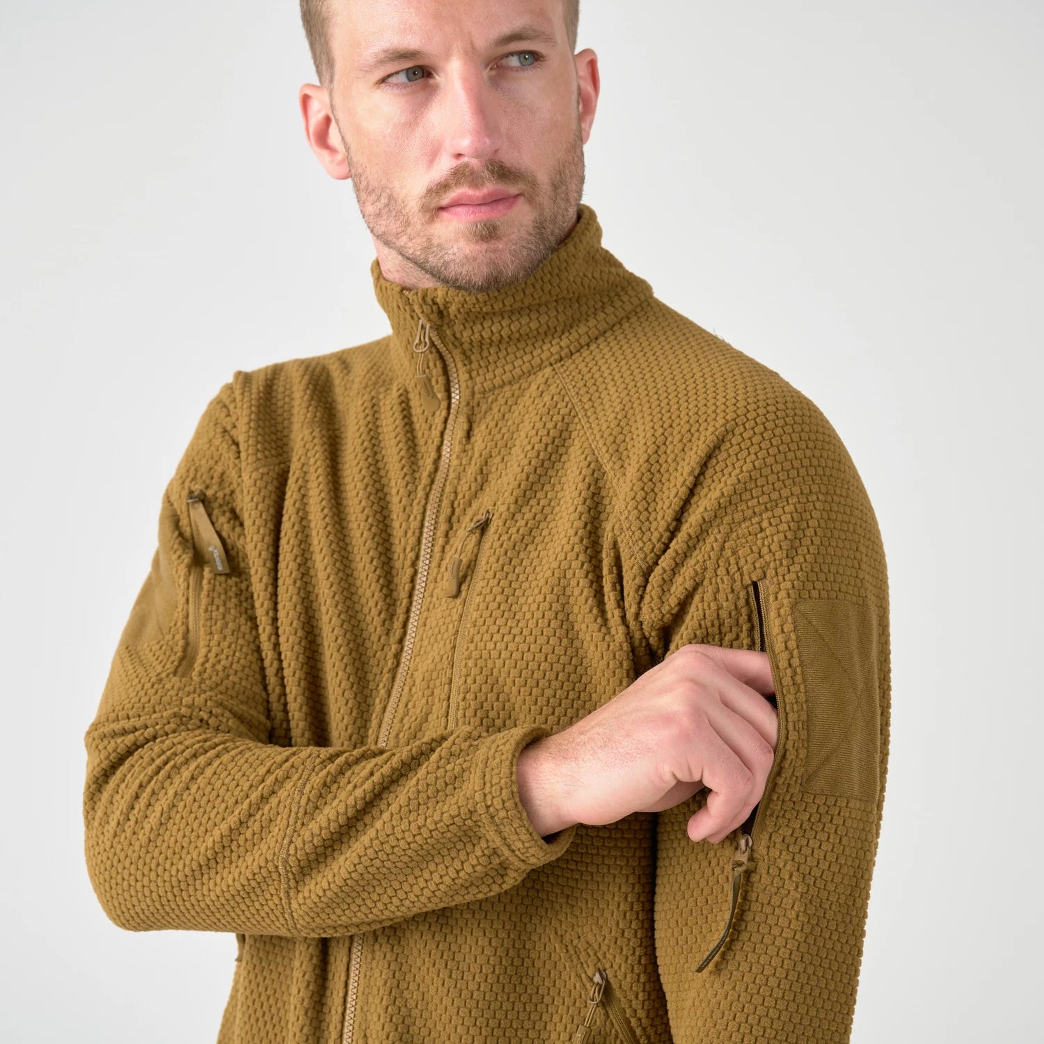 Helikon-Tex Alpha Tactical flisová bunda, čierna – detail 4