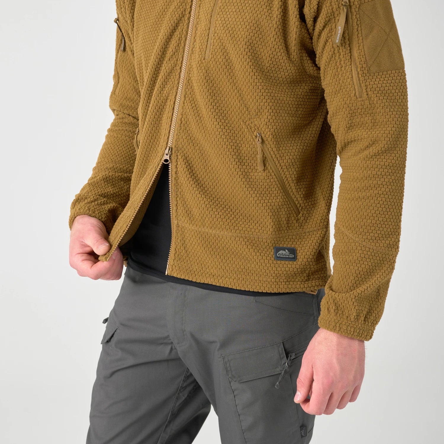 Helikon-Tex Alpha Tactical flisová bunda, čierna – detail 7