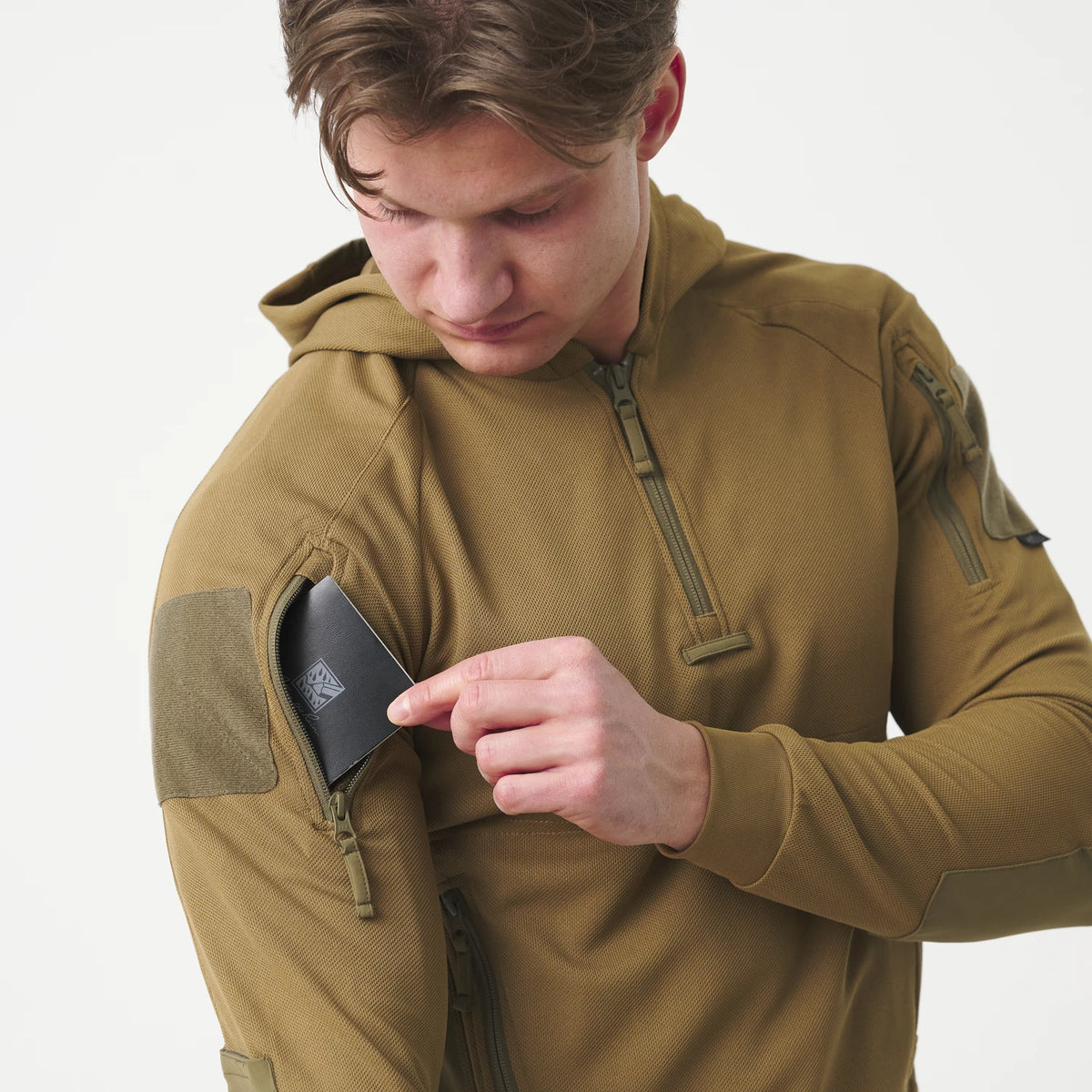 Helikon-Tex Range Hoodie mikina TopCool, sivá/čierna – detail 2