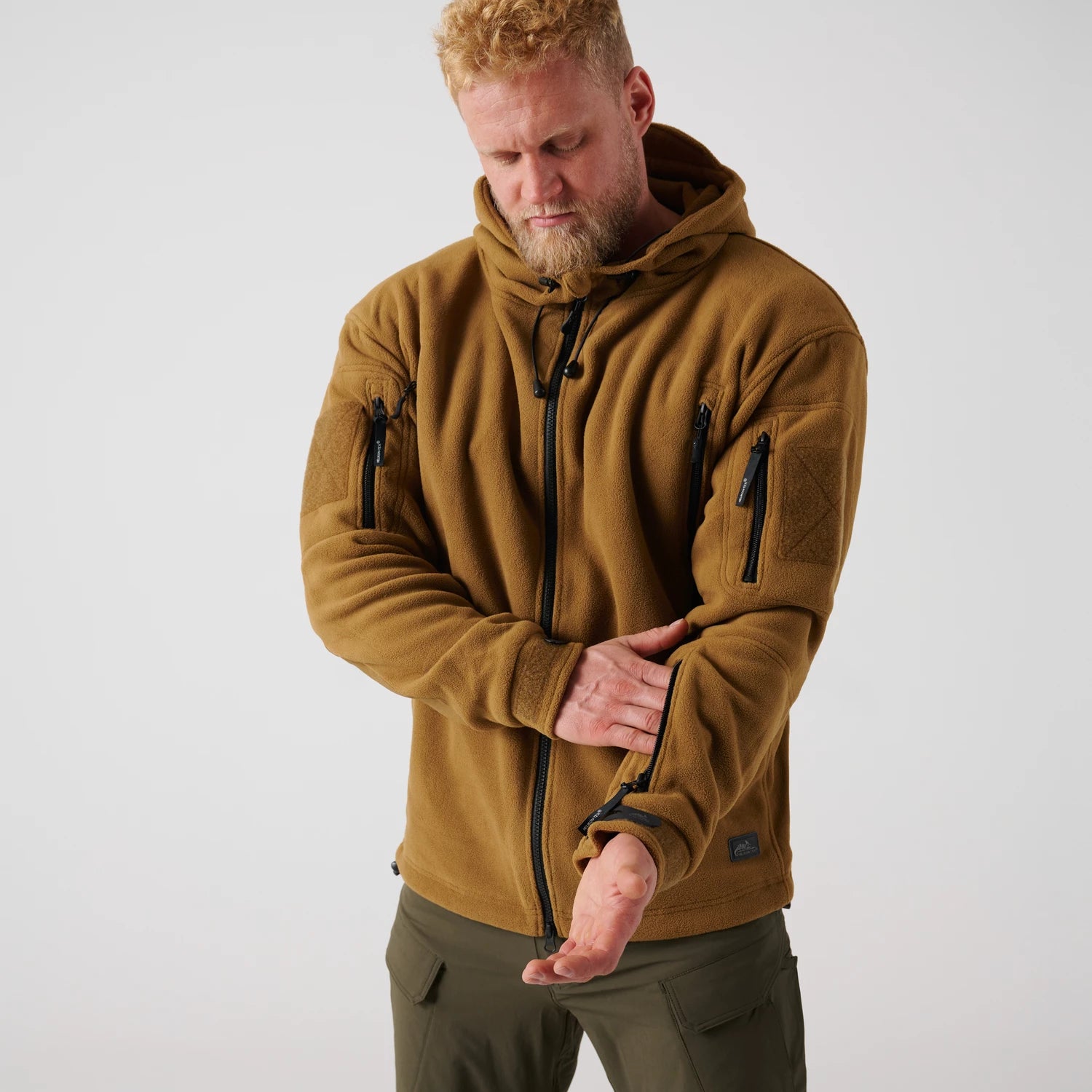 Helikon-Tex PATRIOT mikina Double Fleece, Olive Green – detail 1