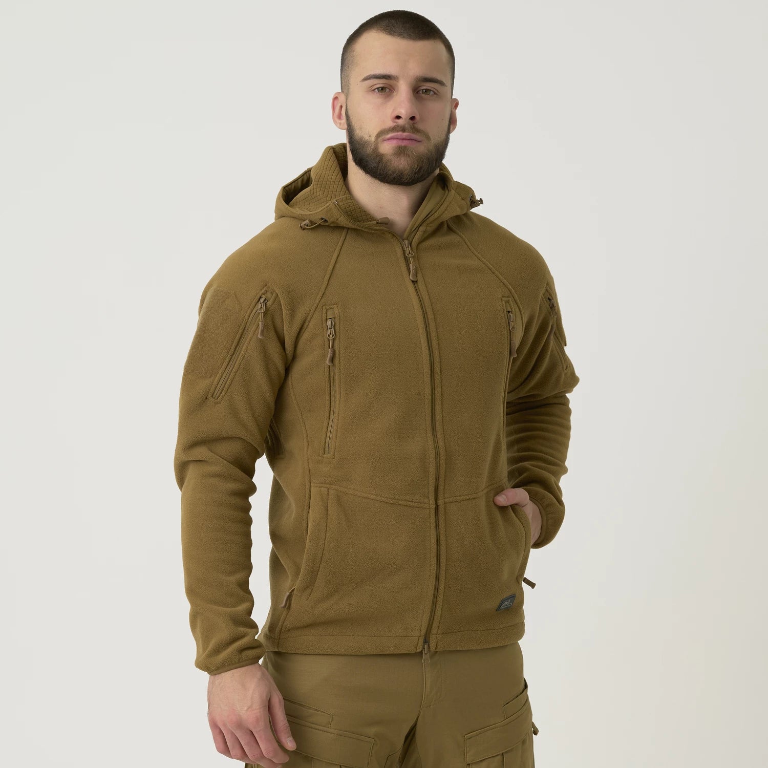 Helikon-Tex Patriot Mk 2 bunda Hybridný fleece, čierna – detail 3