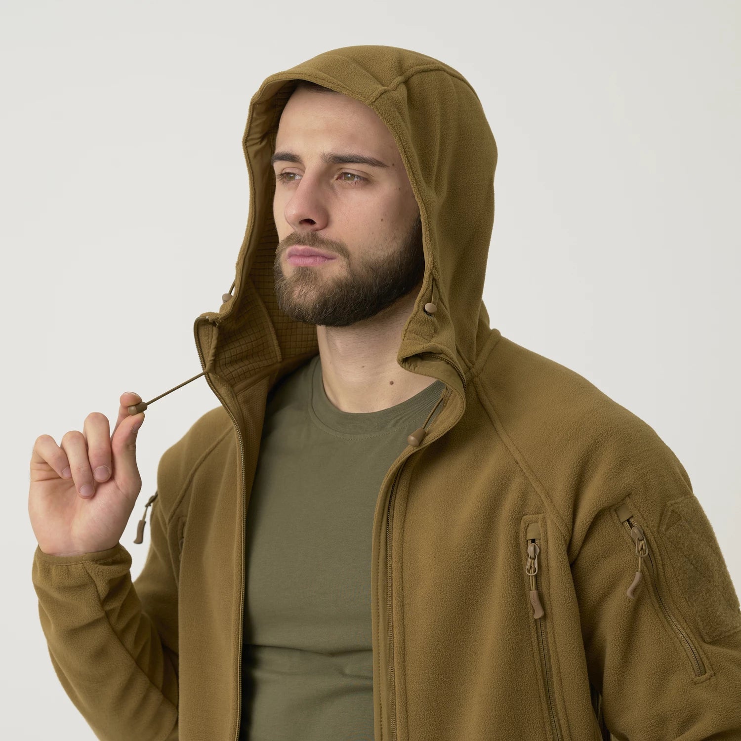 Helikon-Tex Patriot Mk 2 bunda Hybridný fleece, čierna – detail 4