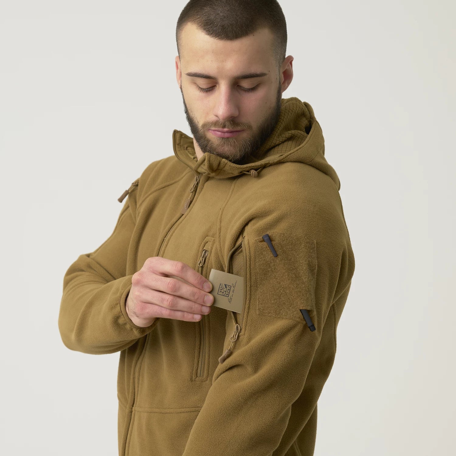 Helikon-Tex Patriot Mk 2 bunda Hybridný fleece, čierna – detail 9