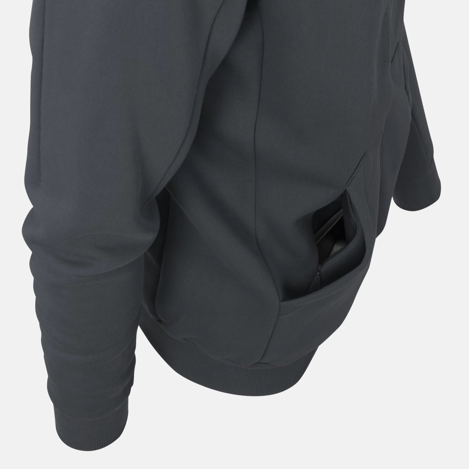 Helikon-Tex Mestská mikina taktická FullZip, Grey – detail 2