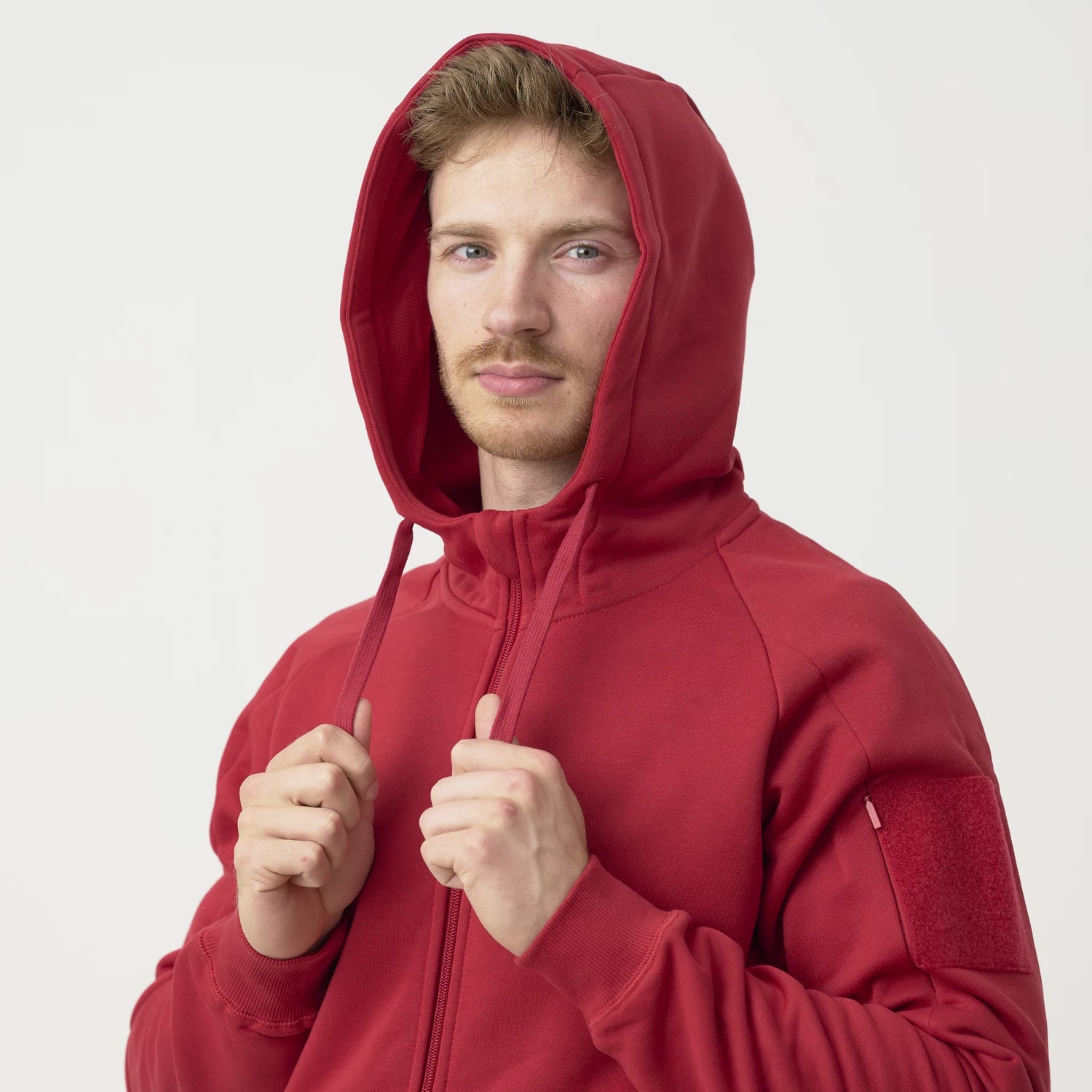 Helikon-Tex mestská mikina taktická FullZip, Red – detail 3