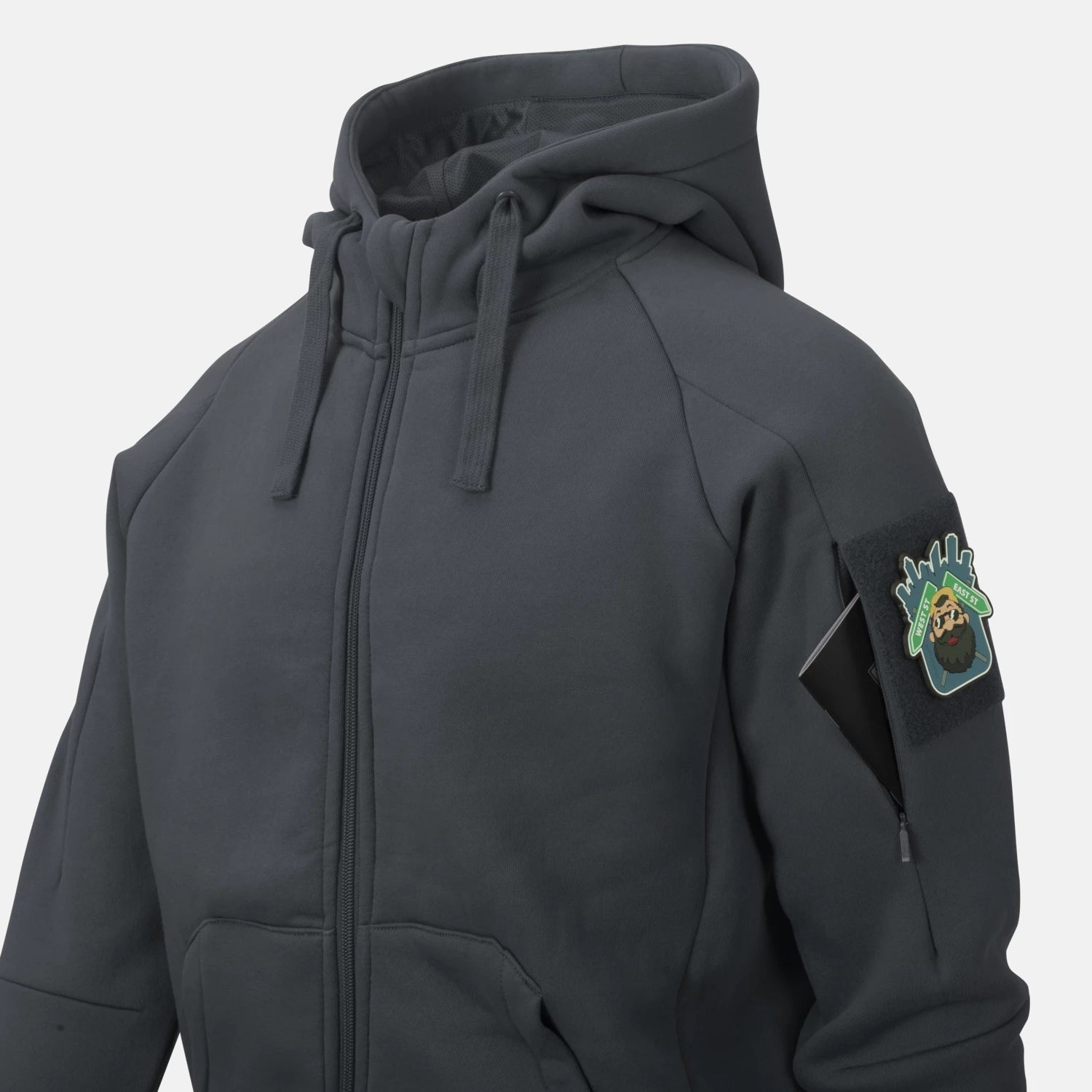 Helikon-Tex mestská mikina taktická FullZip, Green – detail 5