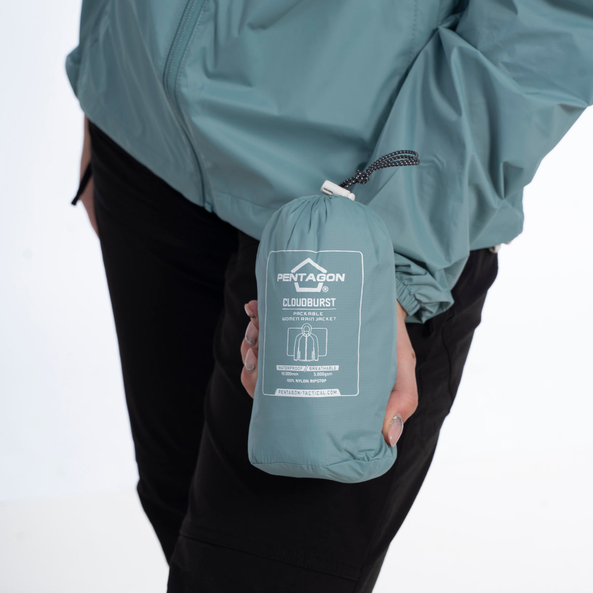 Pentagon Cloudburst Packable γυναικείο μπουφάν, κόκκινο