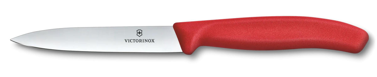 Victorinox Swiss Classic špicatý nôž na ovocie a zeleninu, červený