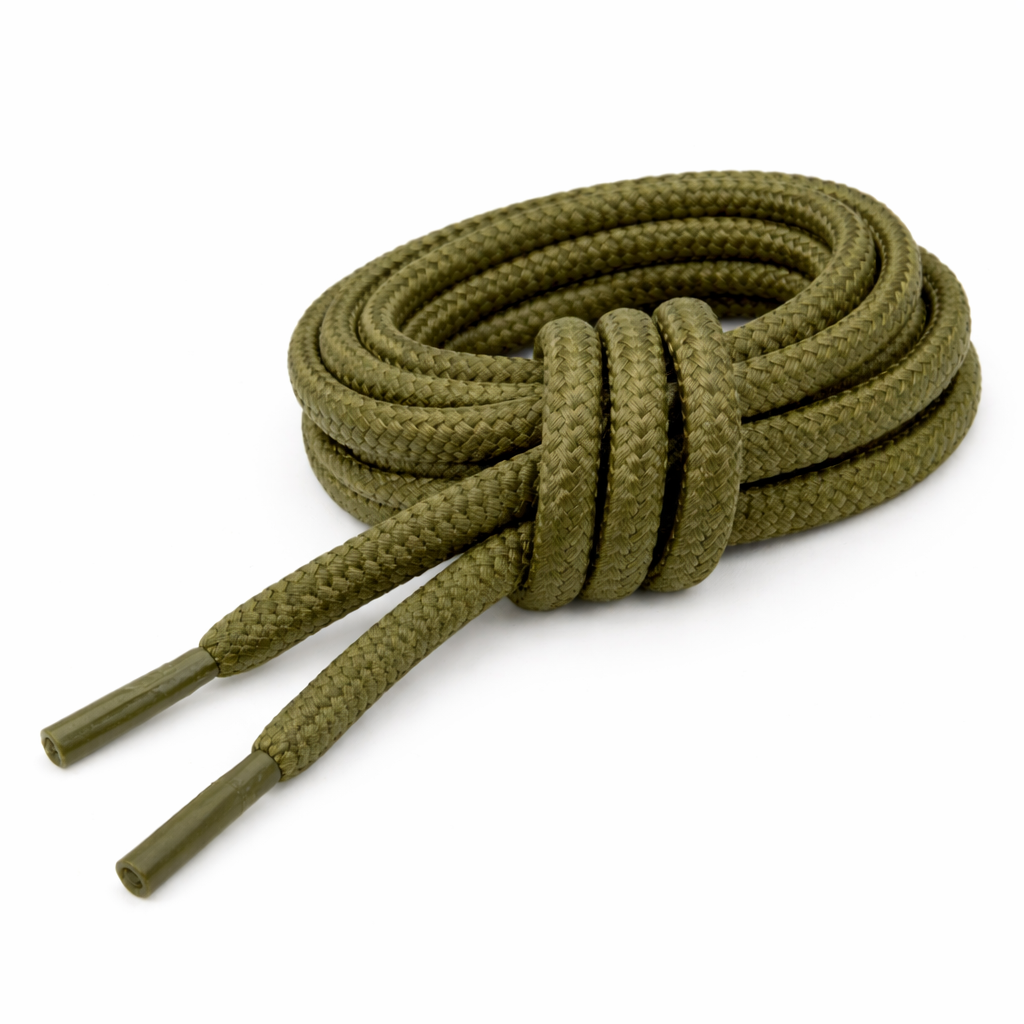WARAGOD Warstrap Round κορδόνια παπουτσιών, λαδί