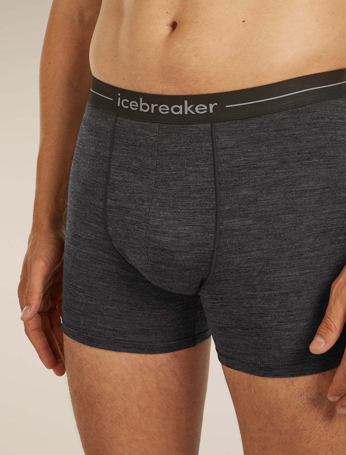Icebreaker Anatomica pánske boxerky, tmavosivá