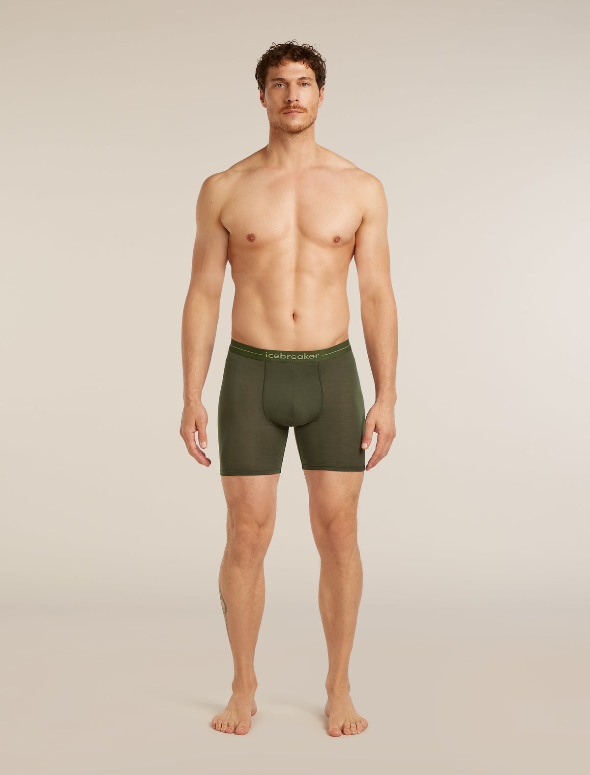 Icebreaker Anatomica pánske dlhé boxerky, tmavozelená