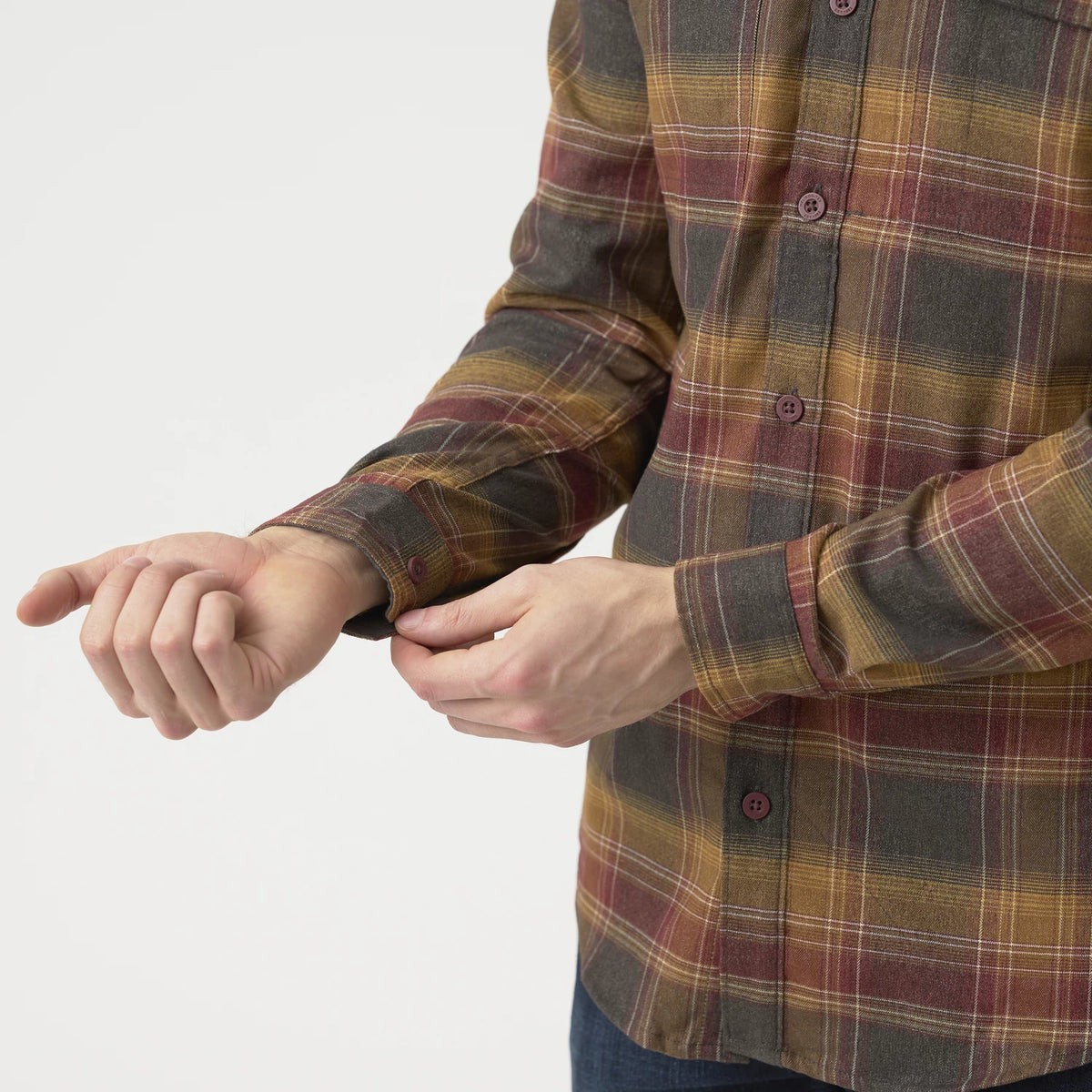 Helikon-Tex GreyMan košeľa Graphite Plaid – detail 6