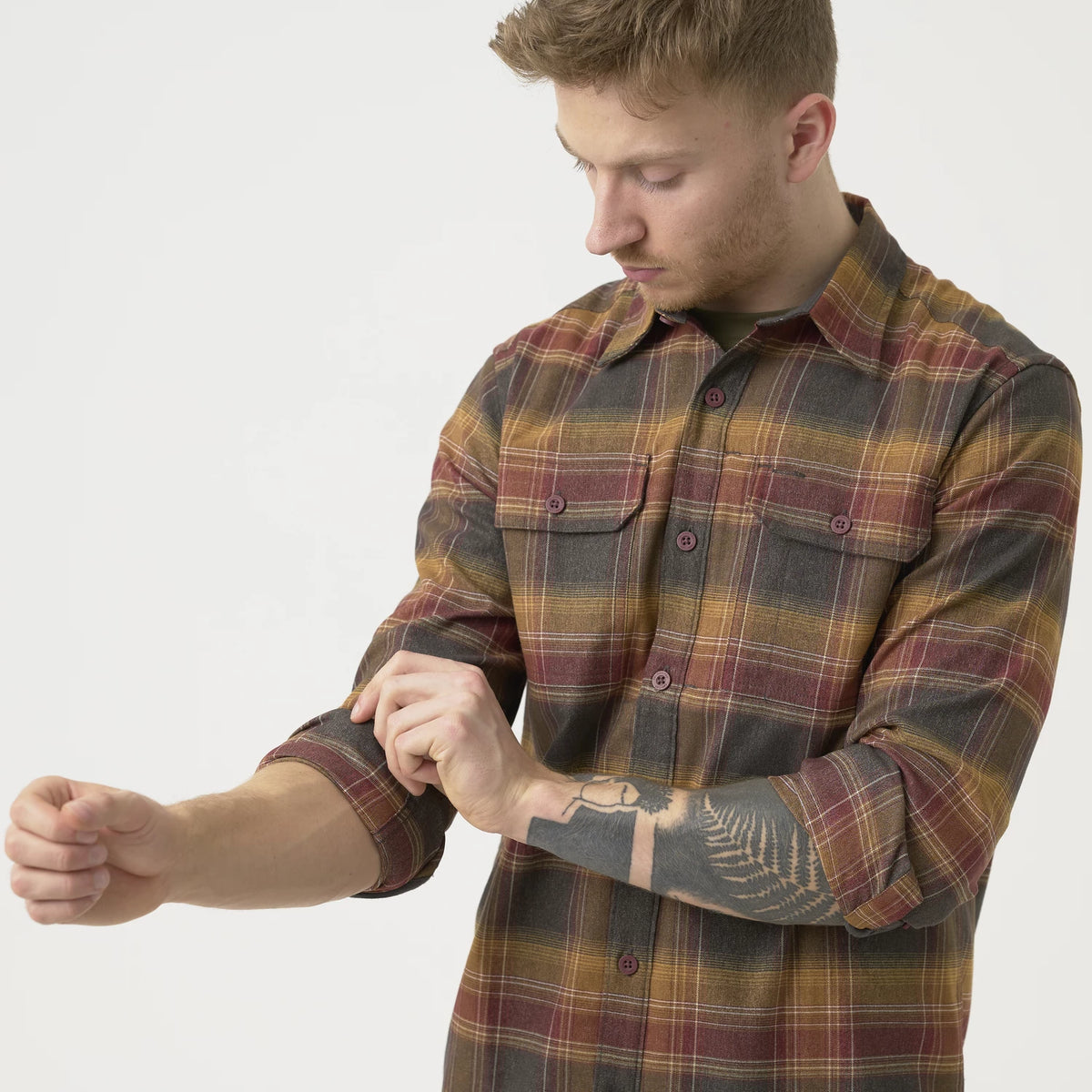Helikon-Tex GreyMan košeľa Graphite Plaid – detail 7