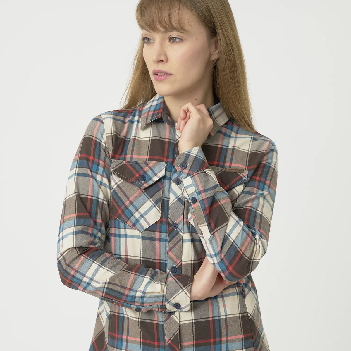 Helikon-Tex Marigold košeľa dámska, Coral Crimson Checkered – detail 6