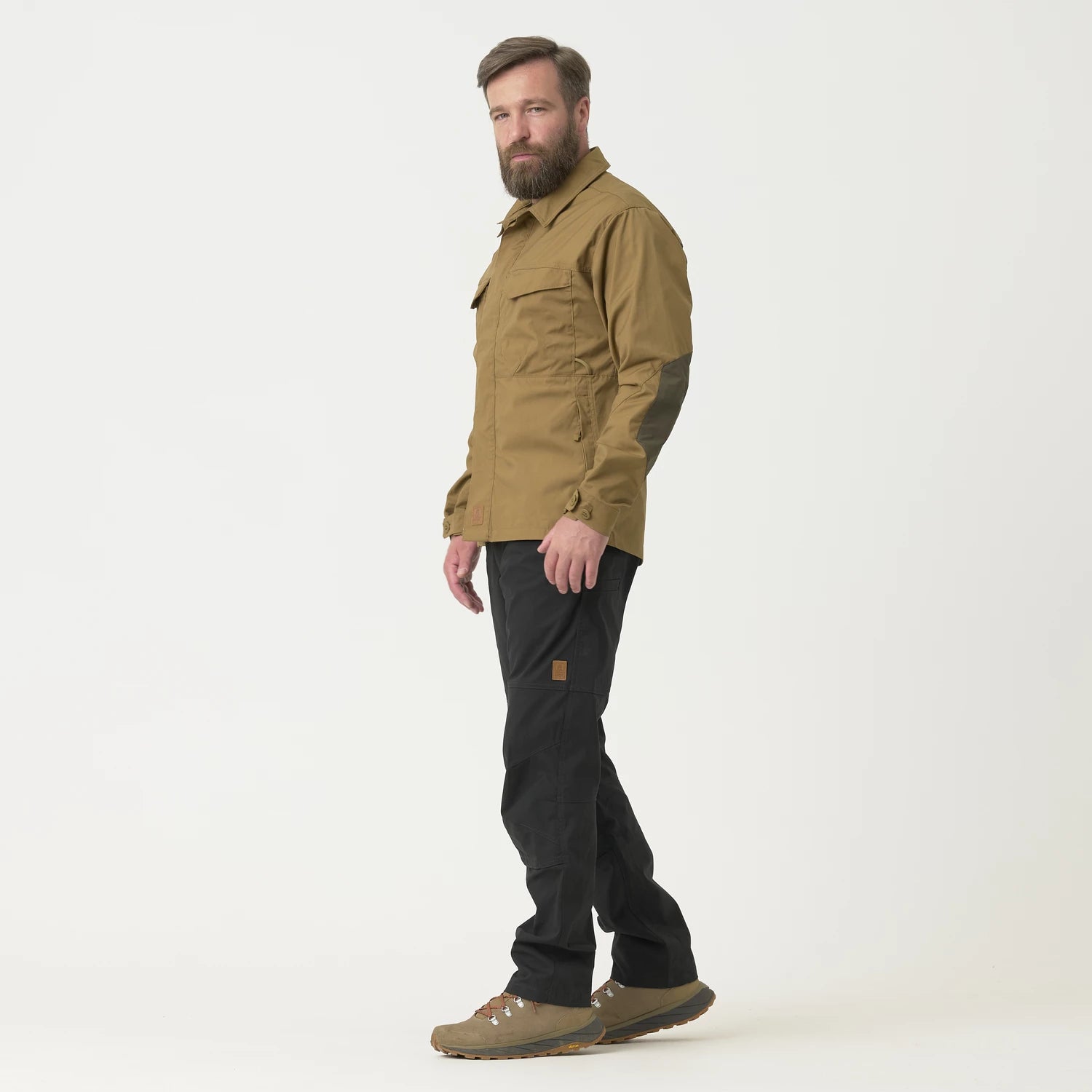Helikon-Tex WOODSMAN košeľa, zemitá hnedá / čierna A – detail 1