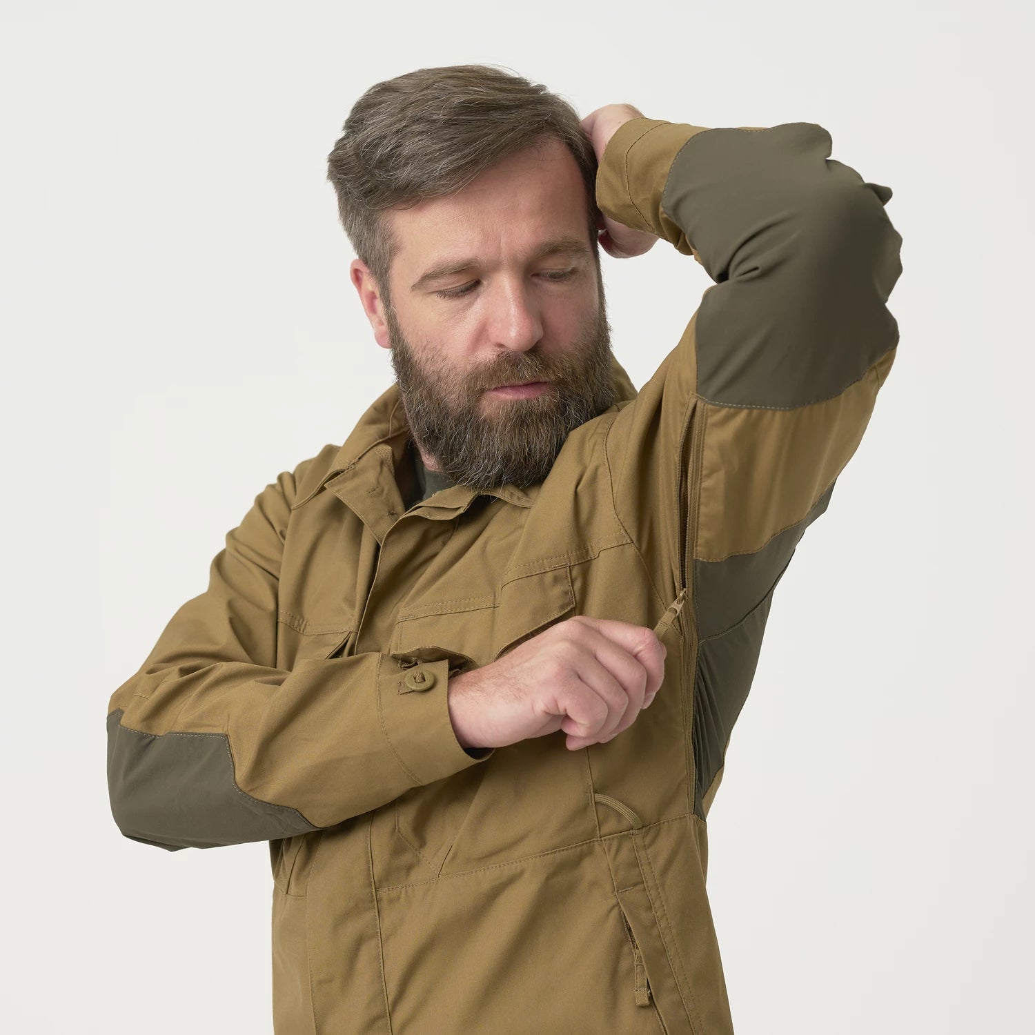 Helikon-Tex WOODSMAN košeľa, zemitá hnedá / čierna A – detail 3