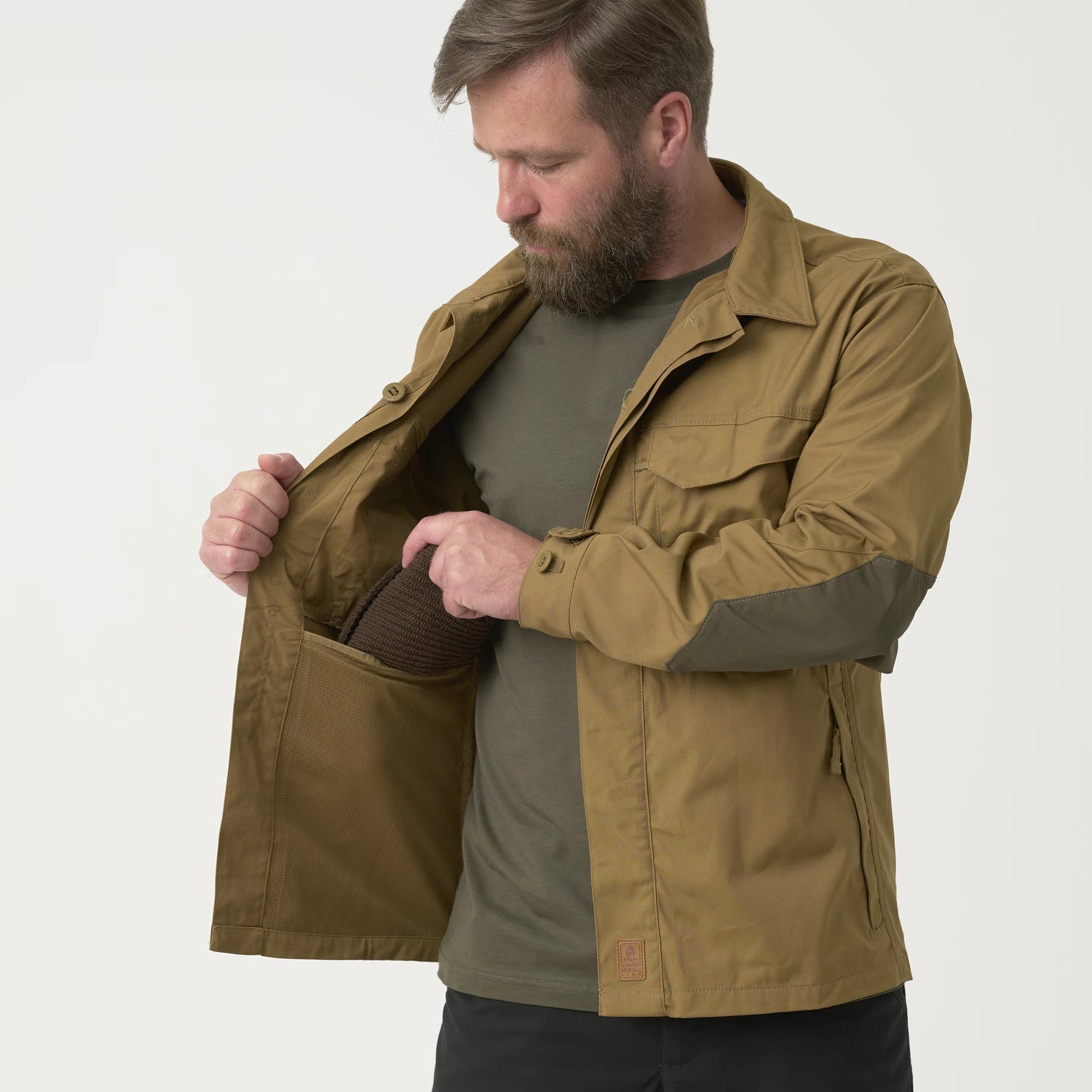 Helikon-Tex WOODSMAN košeľa Taiga Green / Black – detail 5