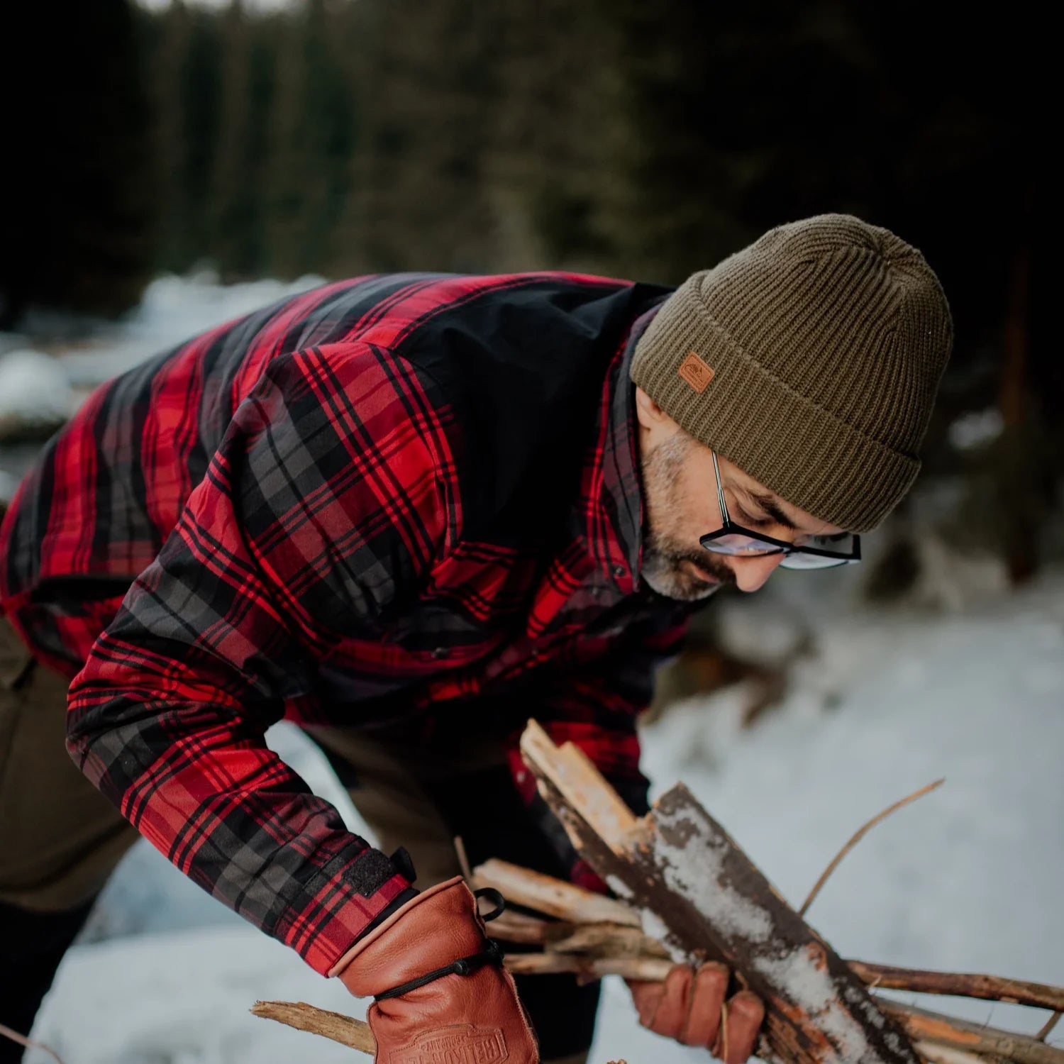 Helikon-Tex Warden zimná košeľa, Forest Blue Plaid