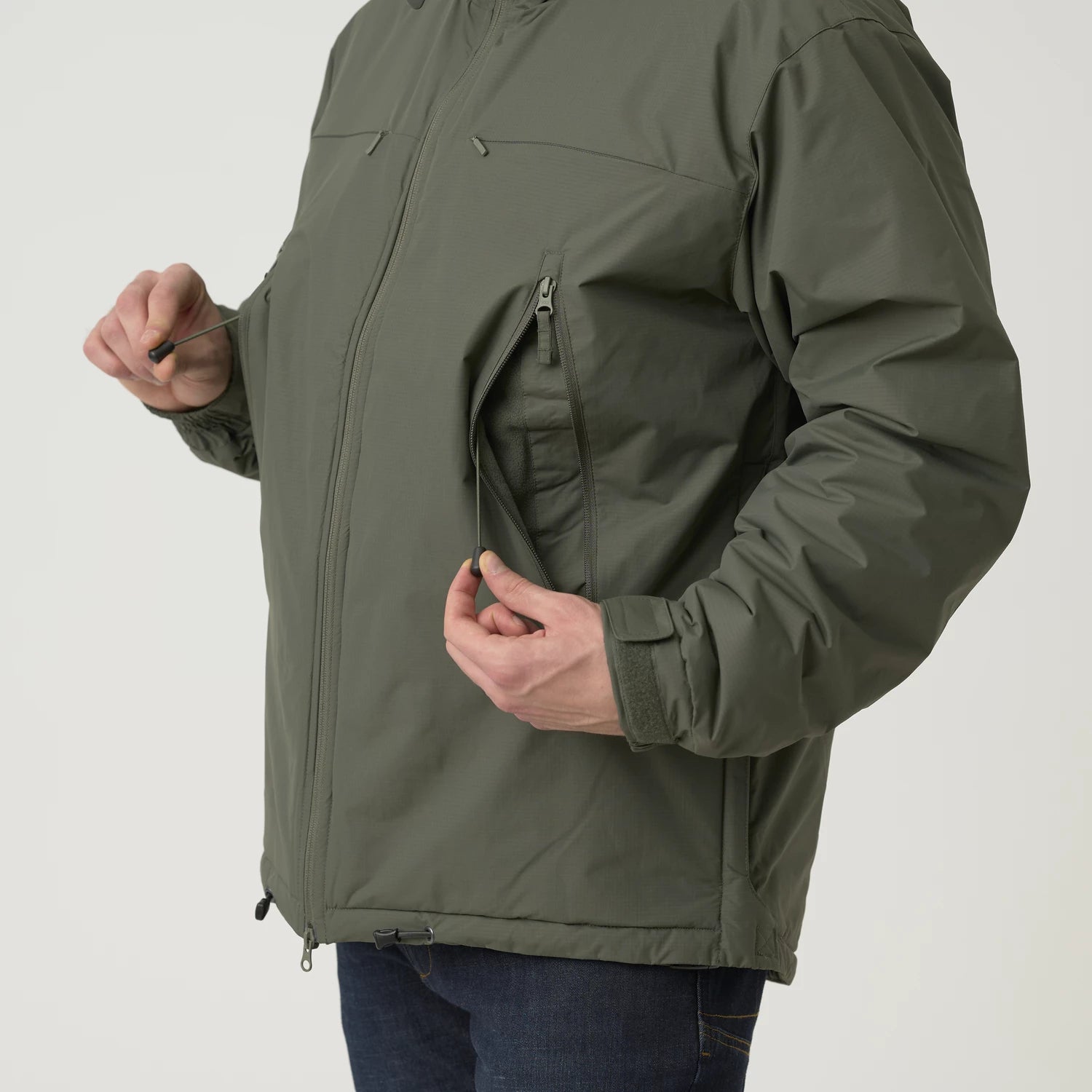 Helikon-Tex HUSKY bunda tactical taktická, alpha green – detail 4
