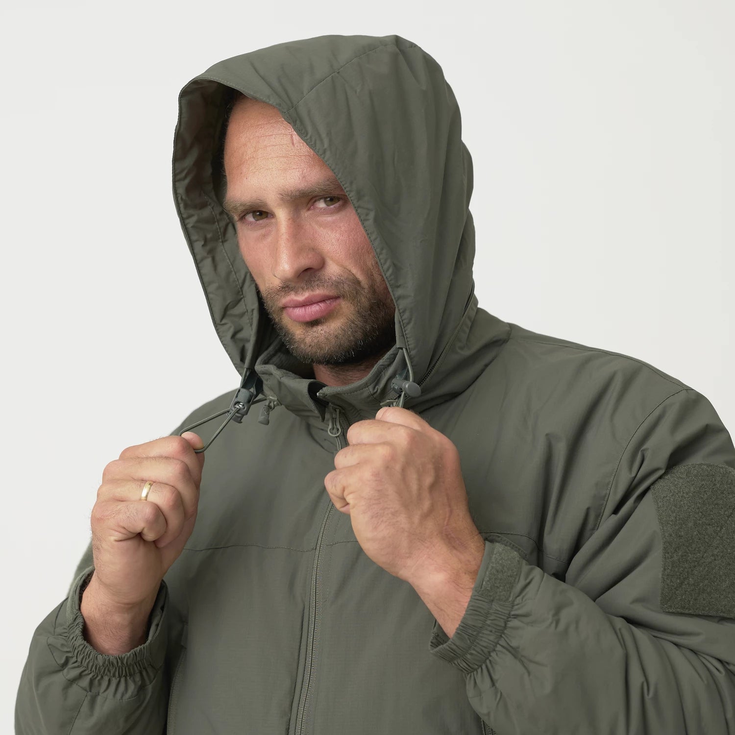 Helikon-Tex LEVEL 7 ľahká zimná bunda Climashield Apex 100g, Flecktarn – detail 4