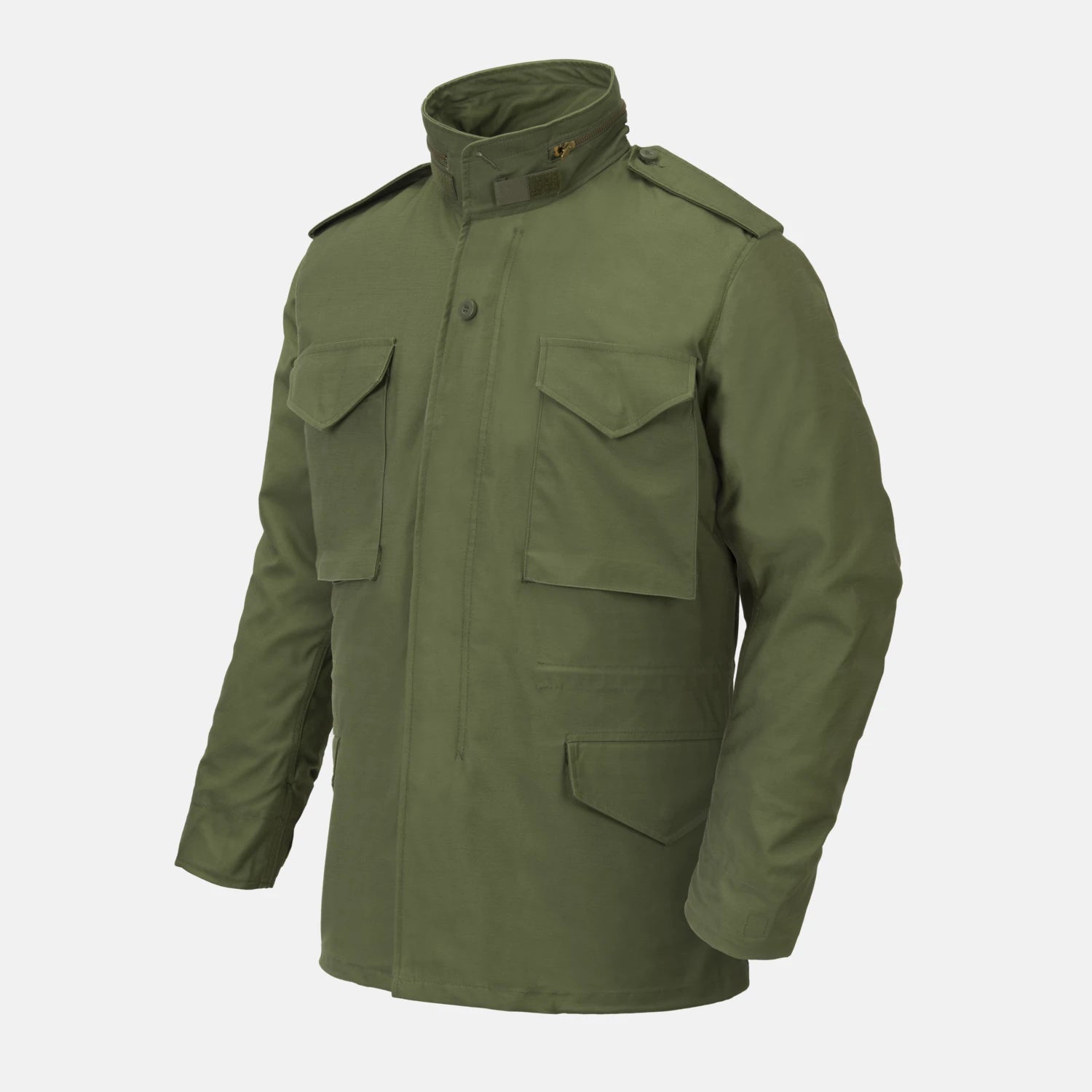 Helikon-Tex M65 bunda NyCo Sateen, olivovo zelená – detail