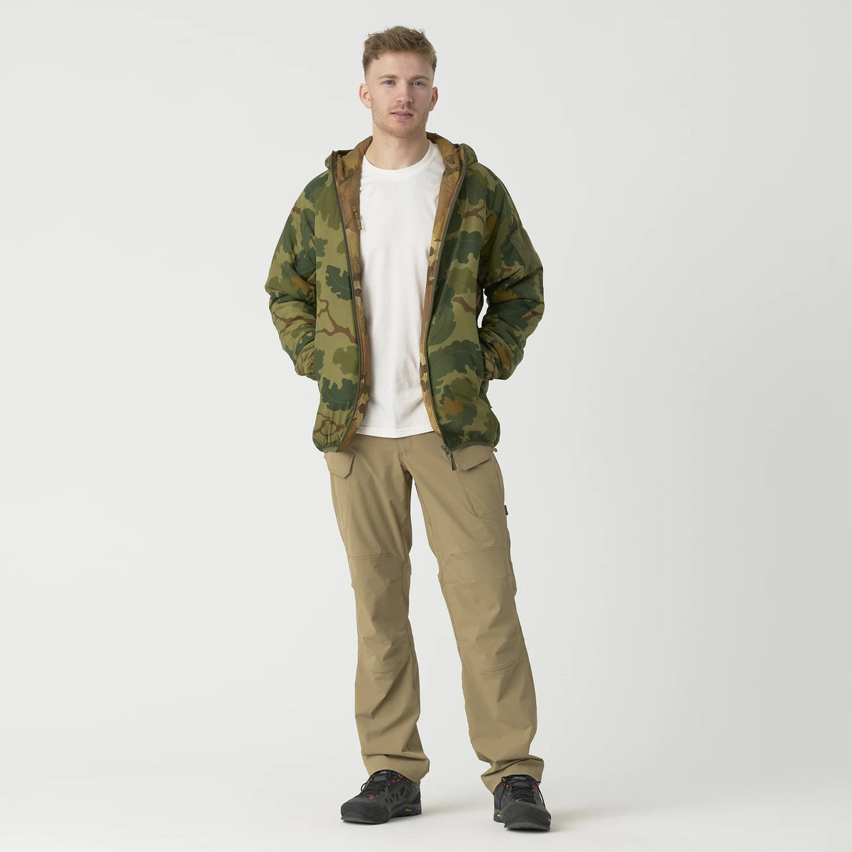 Helikon-Tex Wolfhound Obojstranná bunda Windpack, Pencott Wildwood/Pencott Snowdrift – detail 1