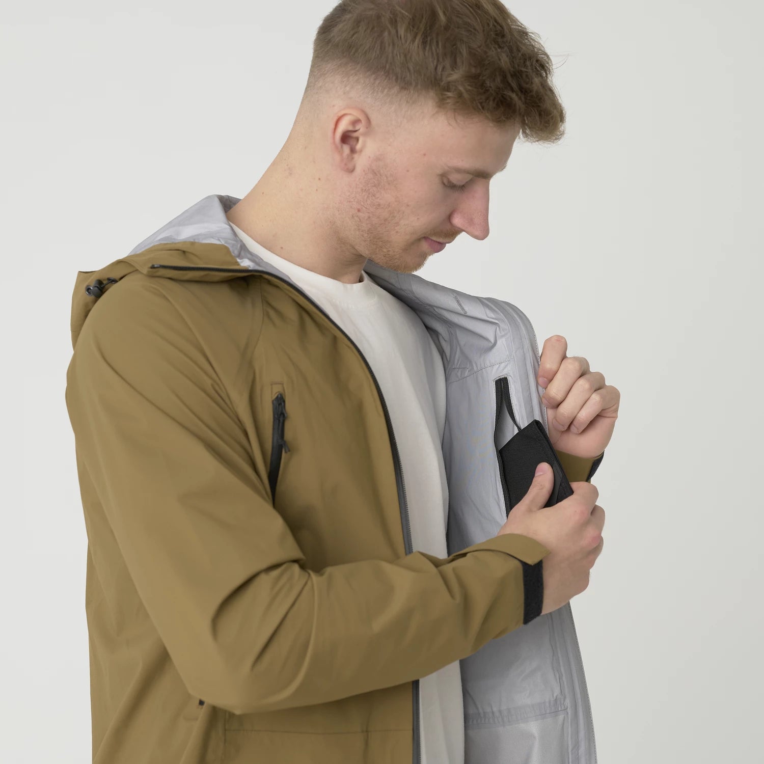 Helikon-Tex SQUALL Hardshell bunda TorrentStretch, Shadow Grey – detail 8
