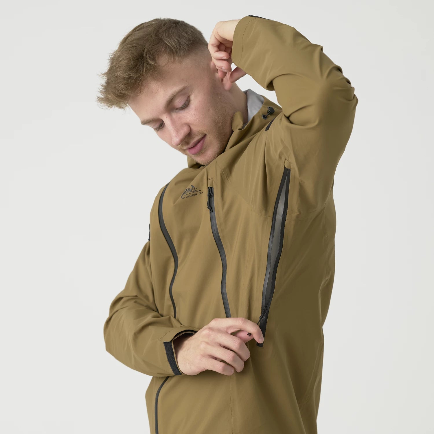 Helikon-Tex SQUALL Hardshell bunda TorrentStretch, Shadow Grey – detail 17