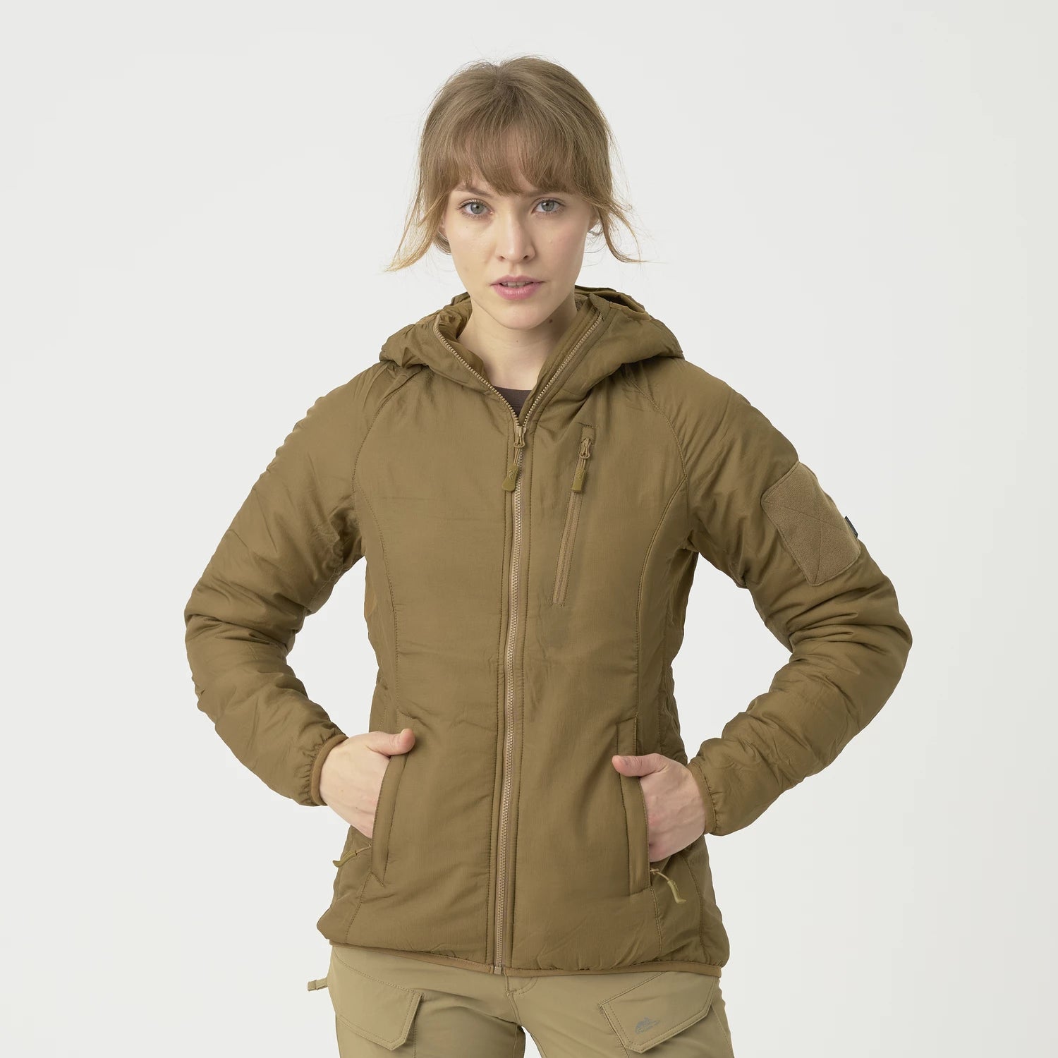 Helikon-Tex WOLFHOUND bunda dámska s kapucňou, US Woodland – detail 11