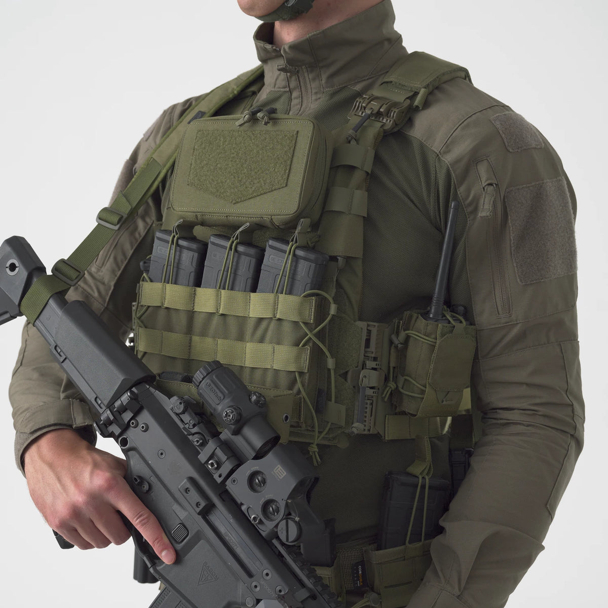 Helikon-Tex Guardian Cummerbund Quick Release rýchlospojovací bočný panel, Adaptive Green – detail 6