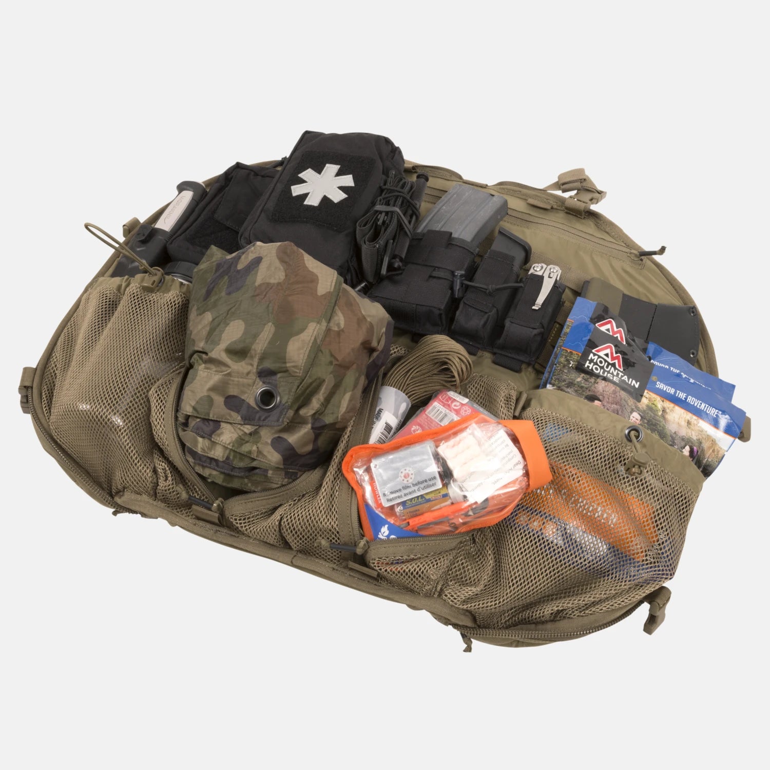 Helikon-Tex Bail Out Bag batoh, coyote, 25l – detail 4