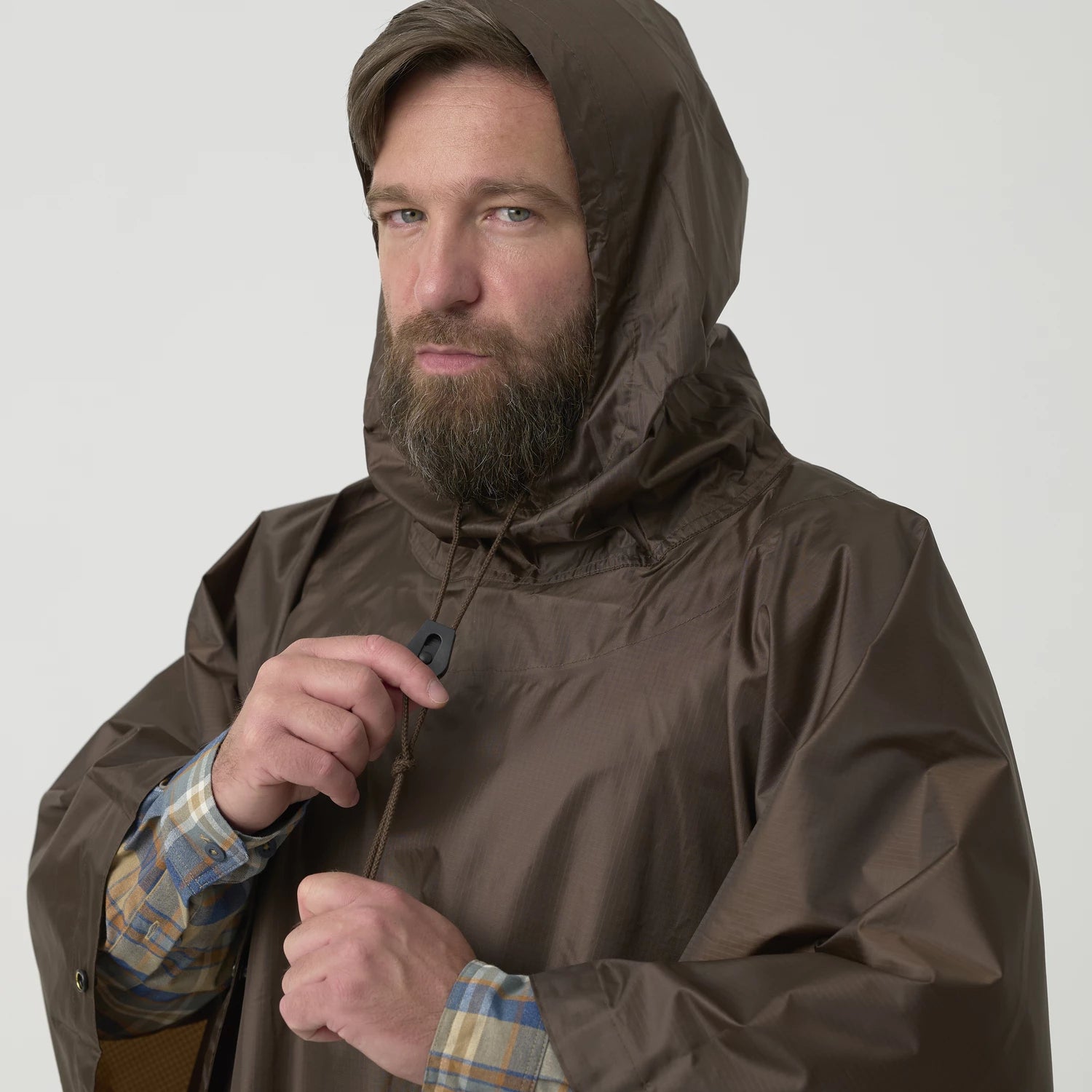 Helikon-Tex PONCHO U.S. MODEL, olivová – detail 2