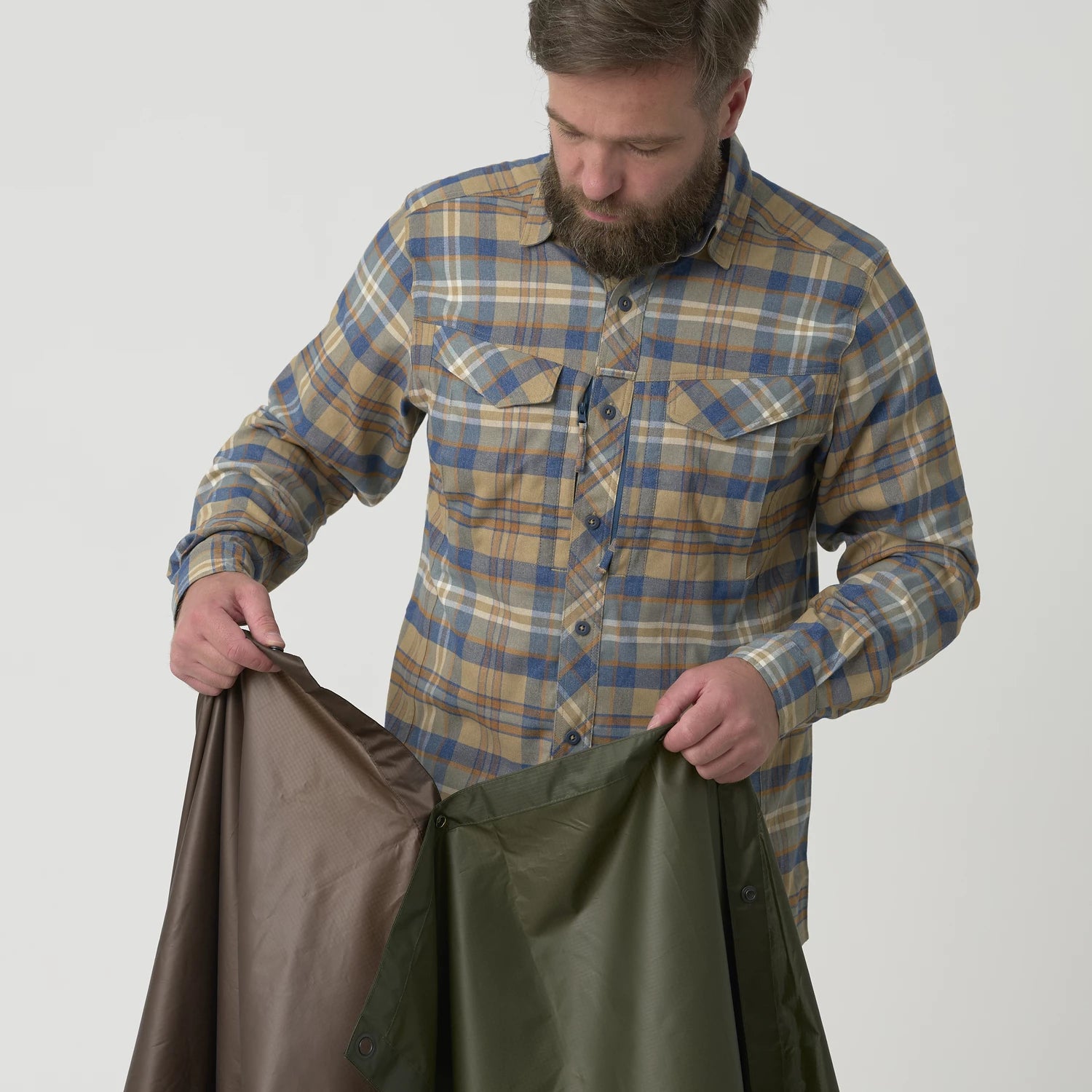 Helikon-Tex PONCHO U.S. MODEL, olivová – detail 6