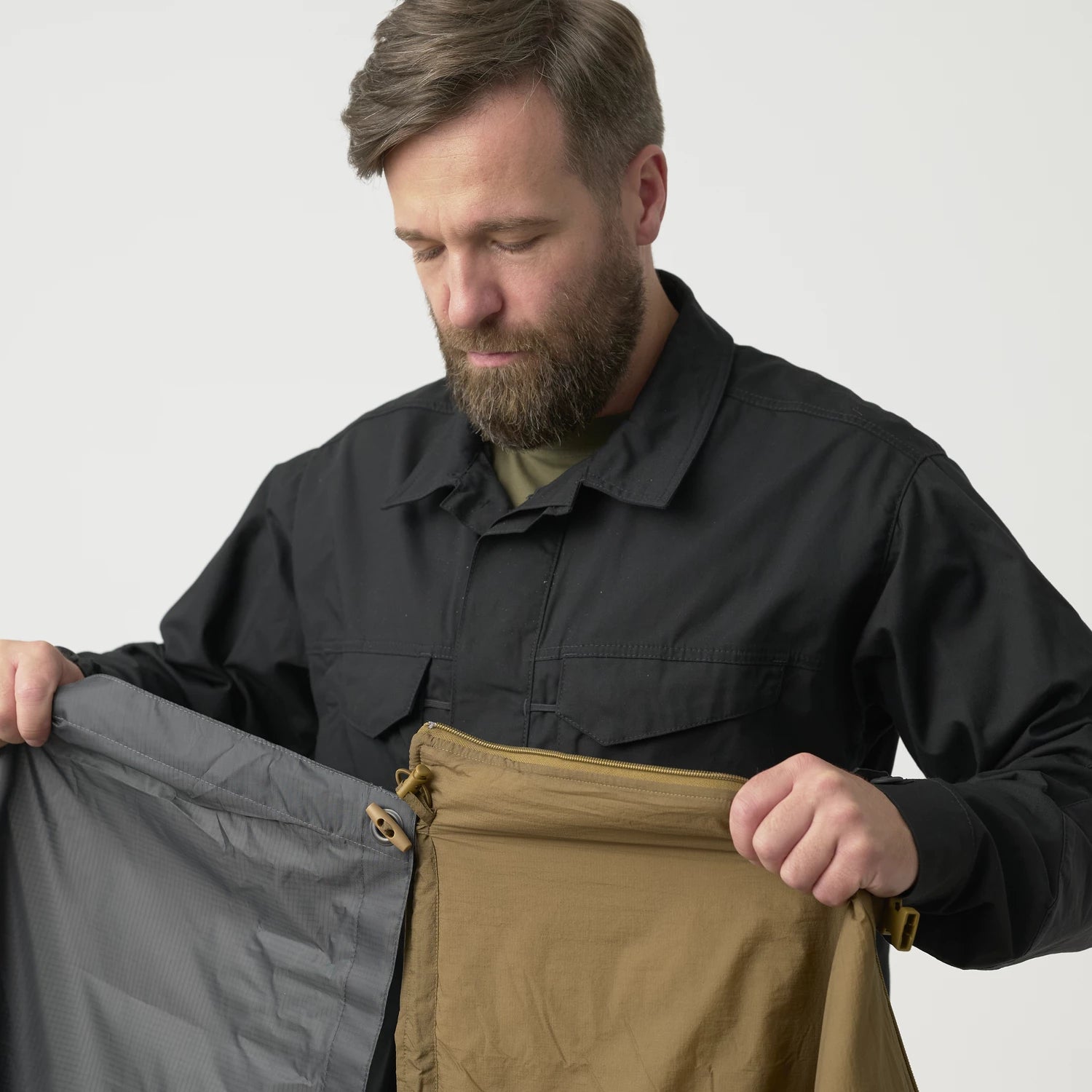 Helikon-Tex SWAGMAN ROLL pončo, US Woodland – detail 8