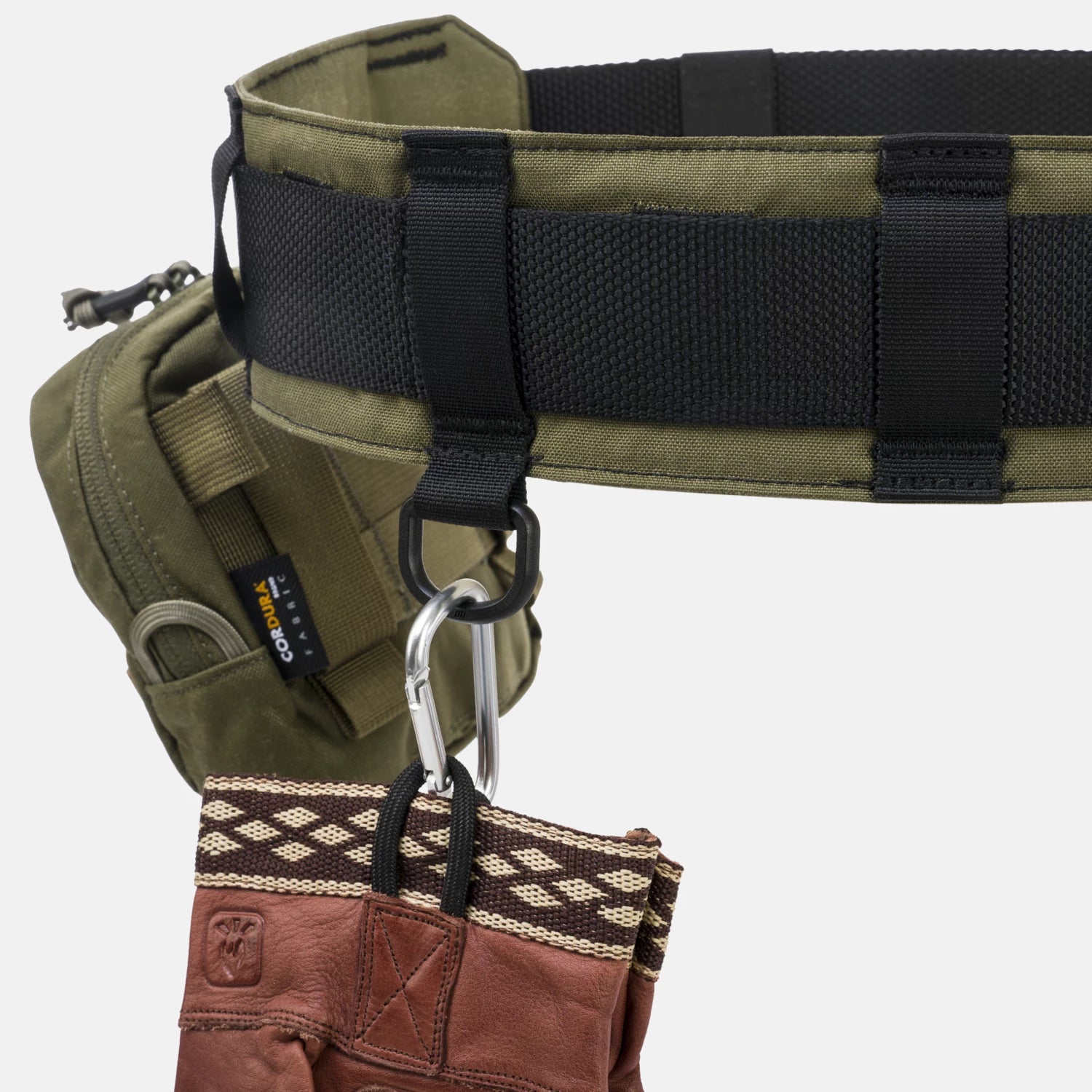 Helikon-Tex Forester Bushcraft opasok, olive green/black – detail 3