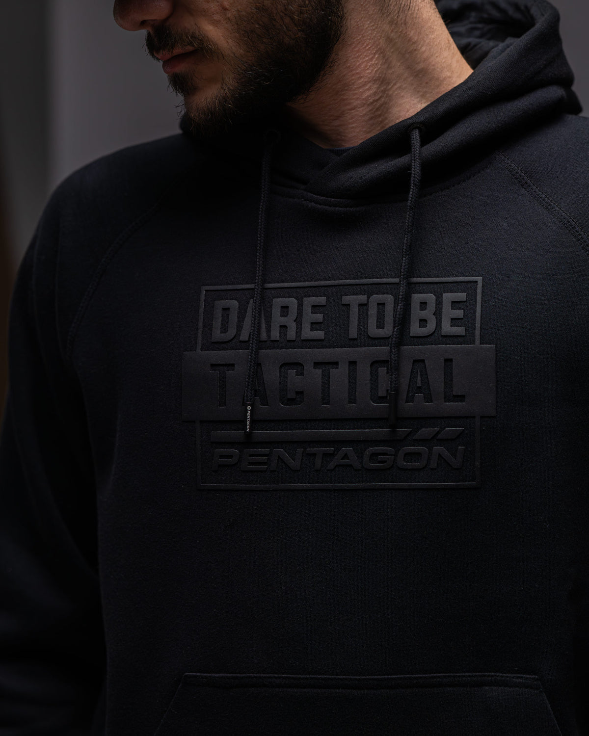 Pentagon Dare To Be Tactical Φούτερ με Κουκούλα, Μαύρο