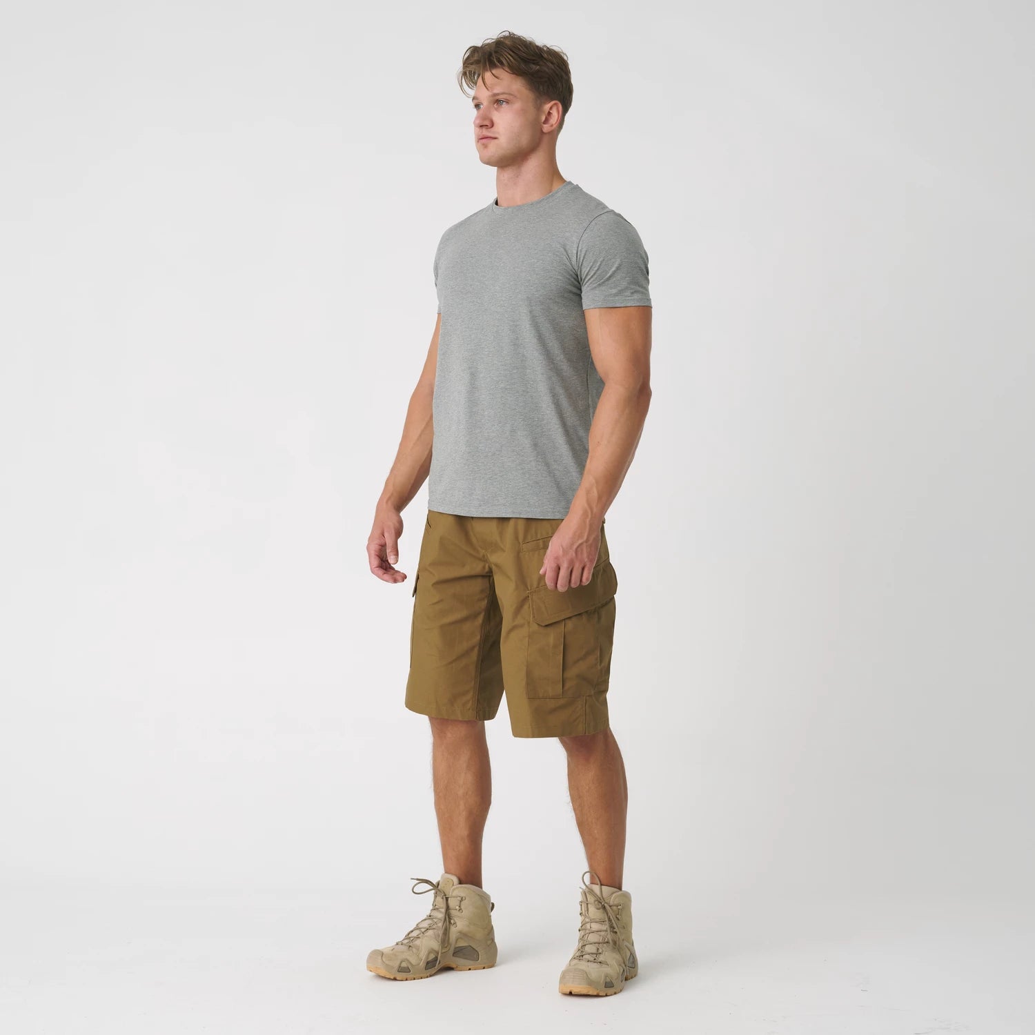 Helikon-Tex CPU krátke nohavice PolyCotton Ripstop, EN Woodland – detail 1