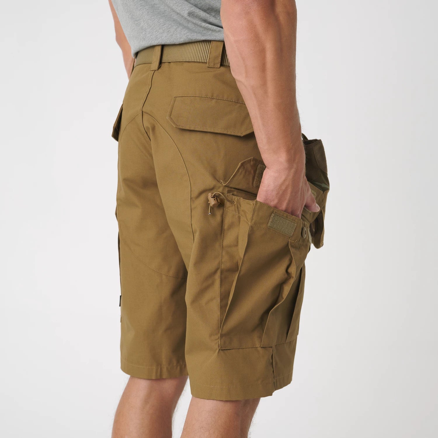 Helikon-Tex CPU krátke nohavice PolyCotton Ripstop, EN Woodland – detail 5