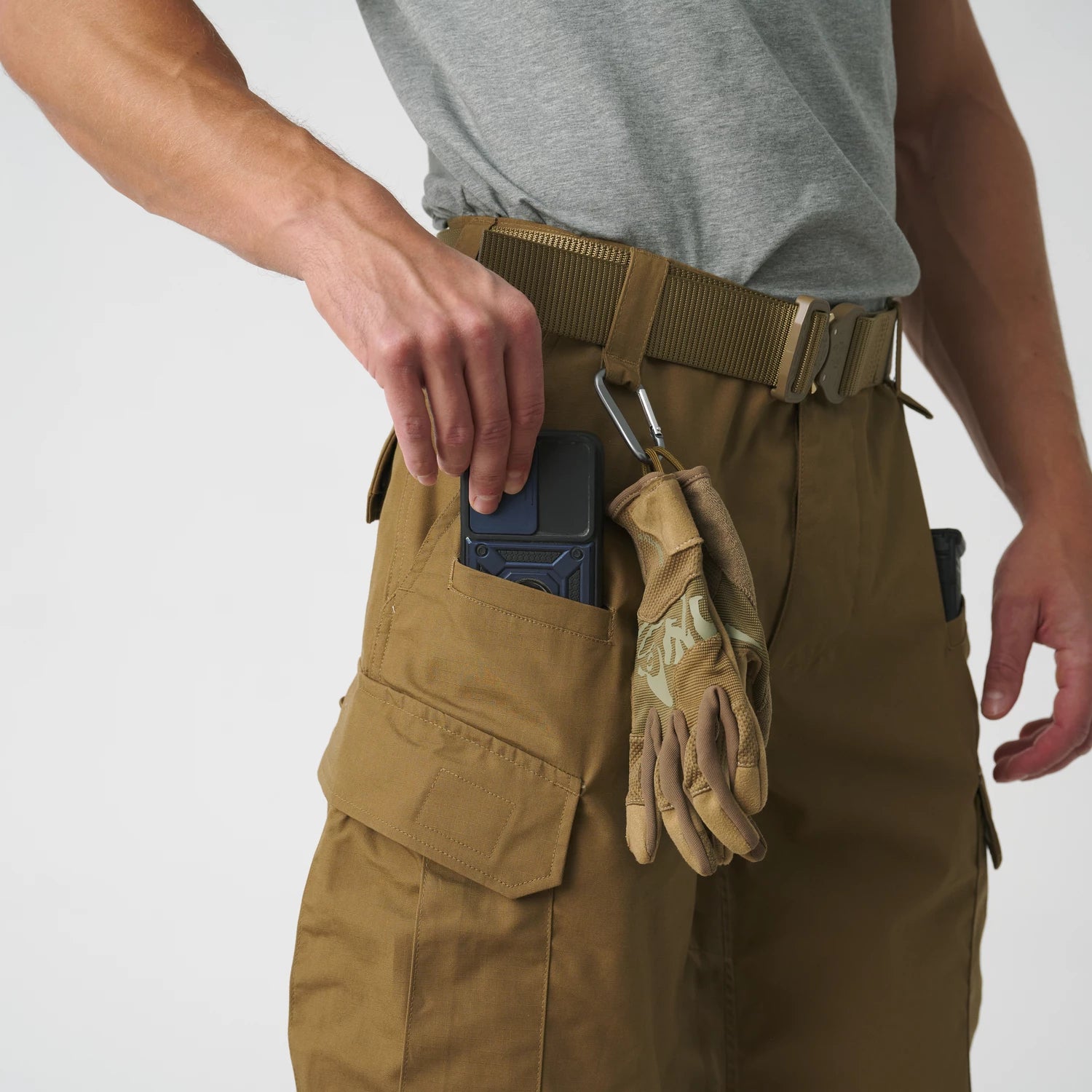 Helikon-Tex CPU krátke nohavice PolyCotton Ripstop, EN Woodland – detail 10