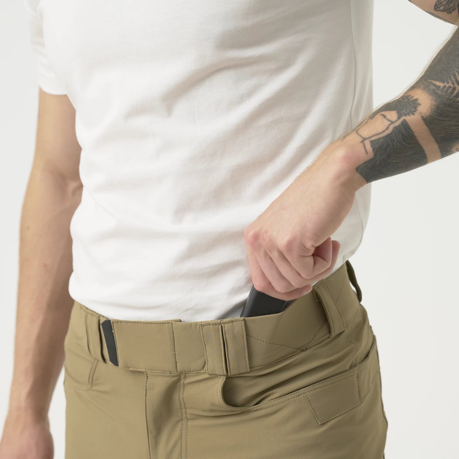 Helikon-Tex COVERT nohavice VersaStretch taktické Versa Stretch, Taiga Green – detail 7