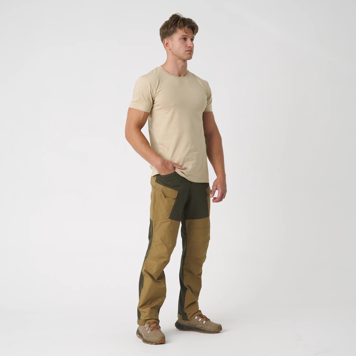 Helikon-Tex HYBRID OUTBACK nohavice Dura Canvas DuraCanvas, Taiga Green – detail 1